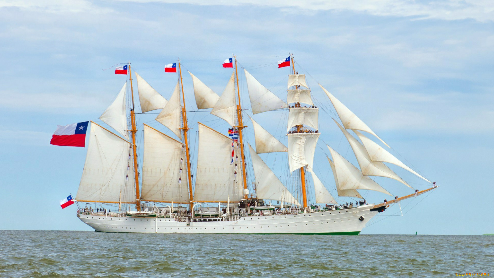 esmeralda, корабли, парусники, мачты, паруса