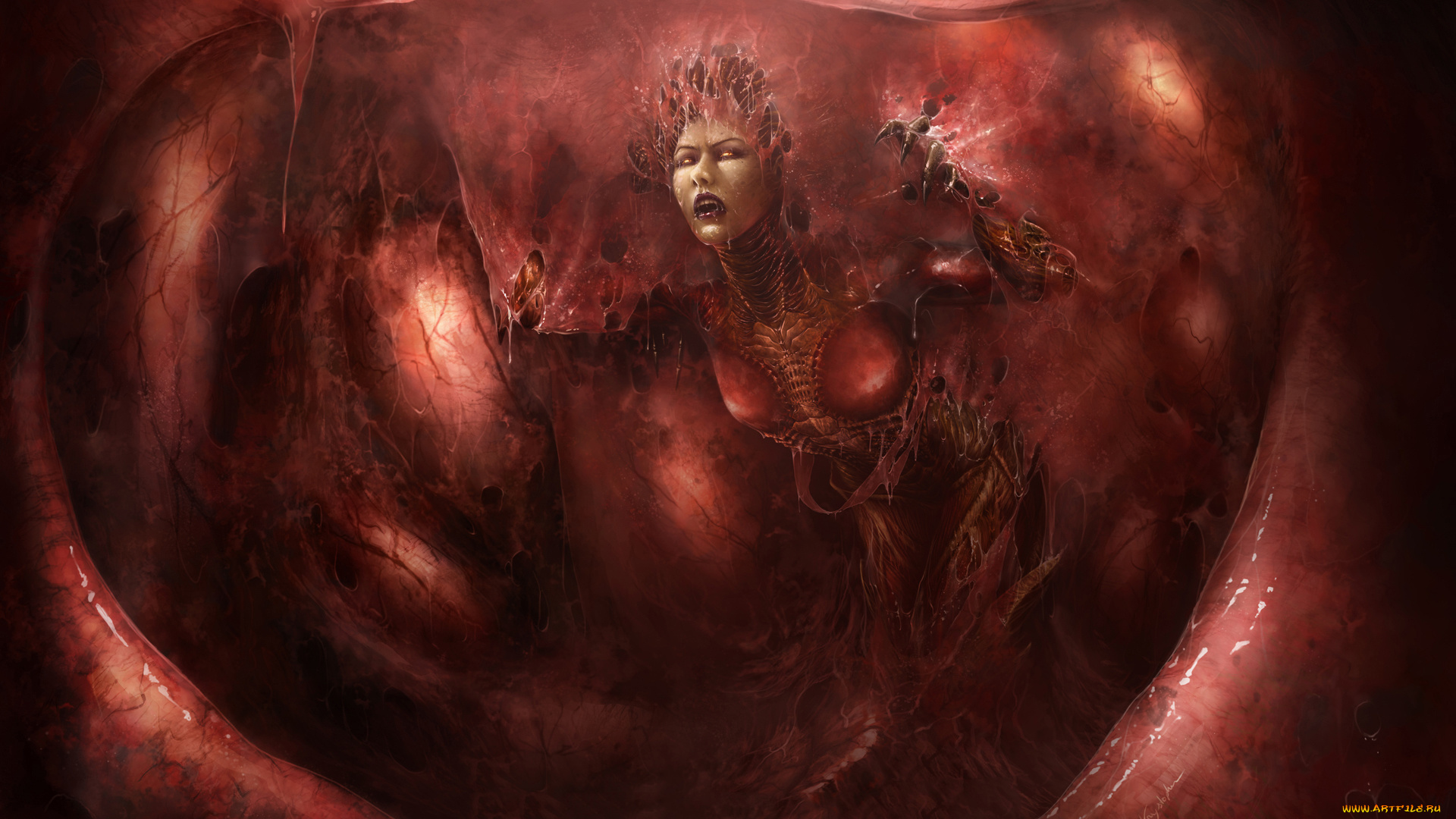 фэнтези, существа, фон, существо