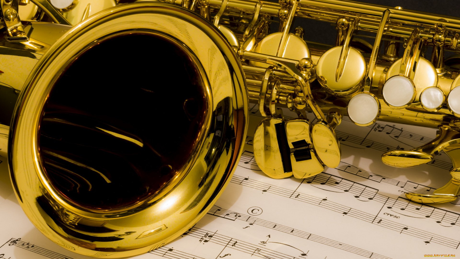музыка, -музыкальные, инструменты, саксофон, ноты