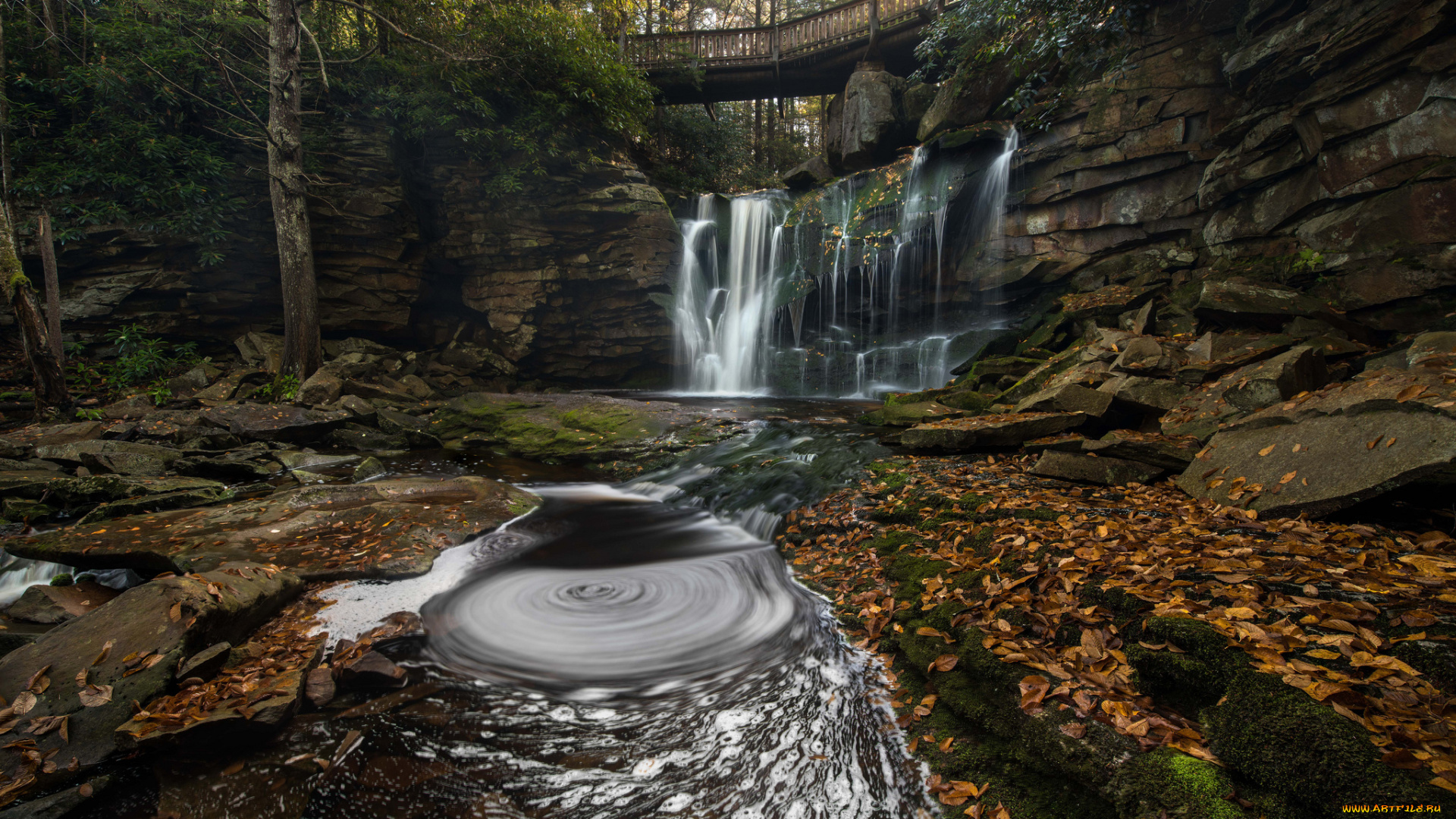 природа, водопады, простор