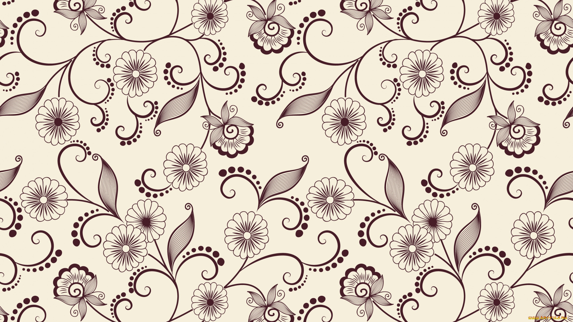 векторная, графика, цветы, , flowers, цветы, фон, узор, вектор, текстура, листики