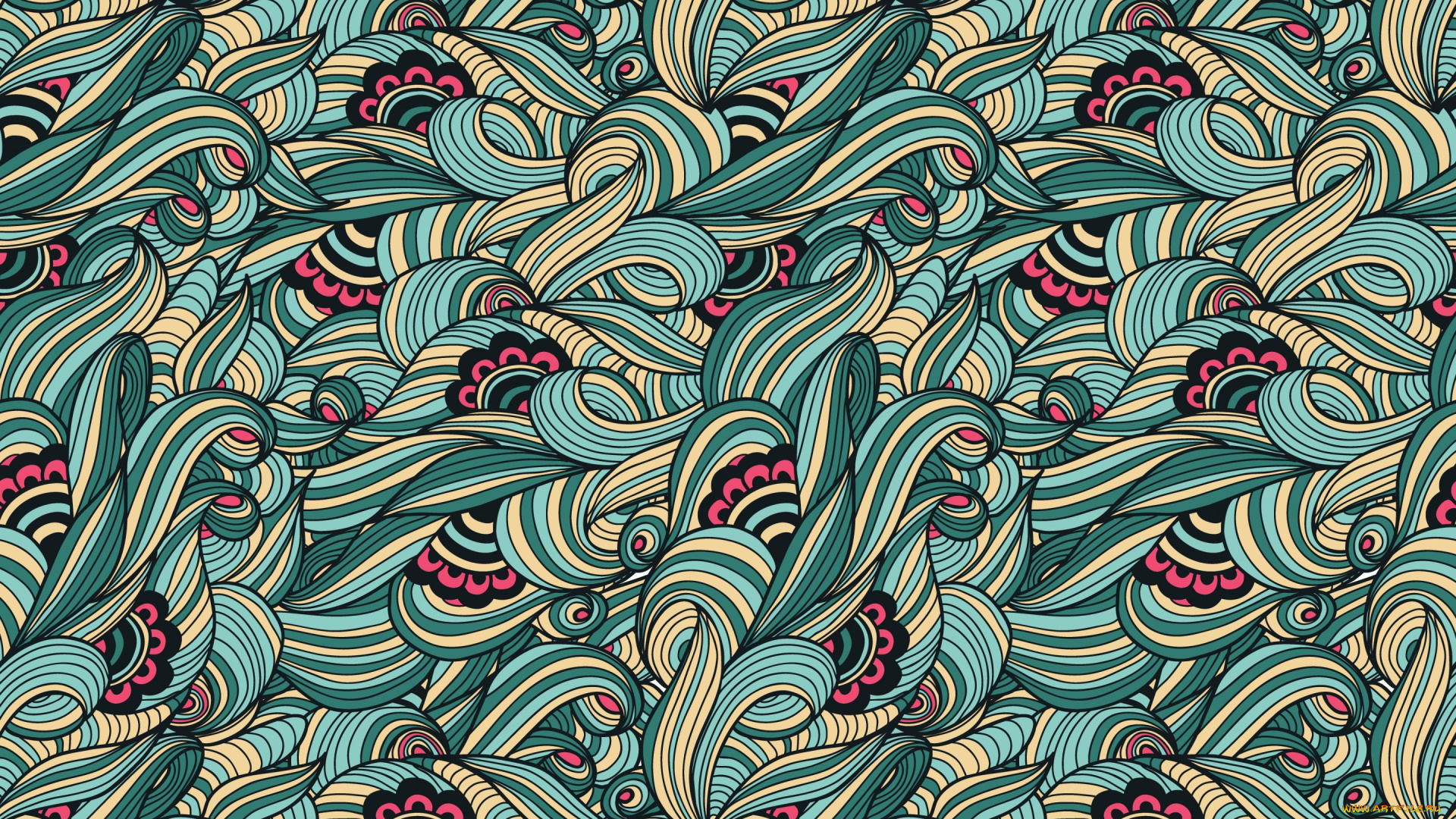 векторная, графика, графика, , graphics, цветы, фон, текстура, пейсли