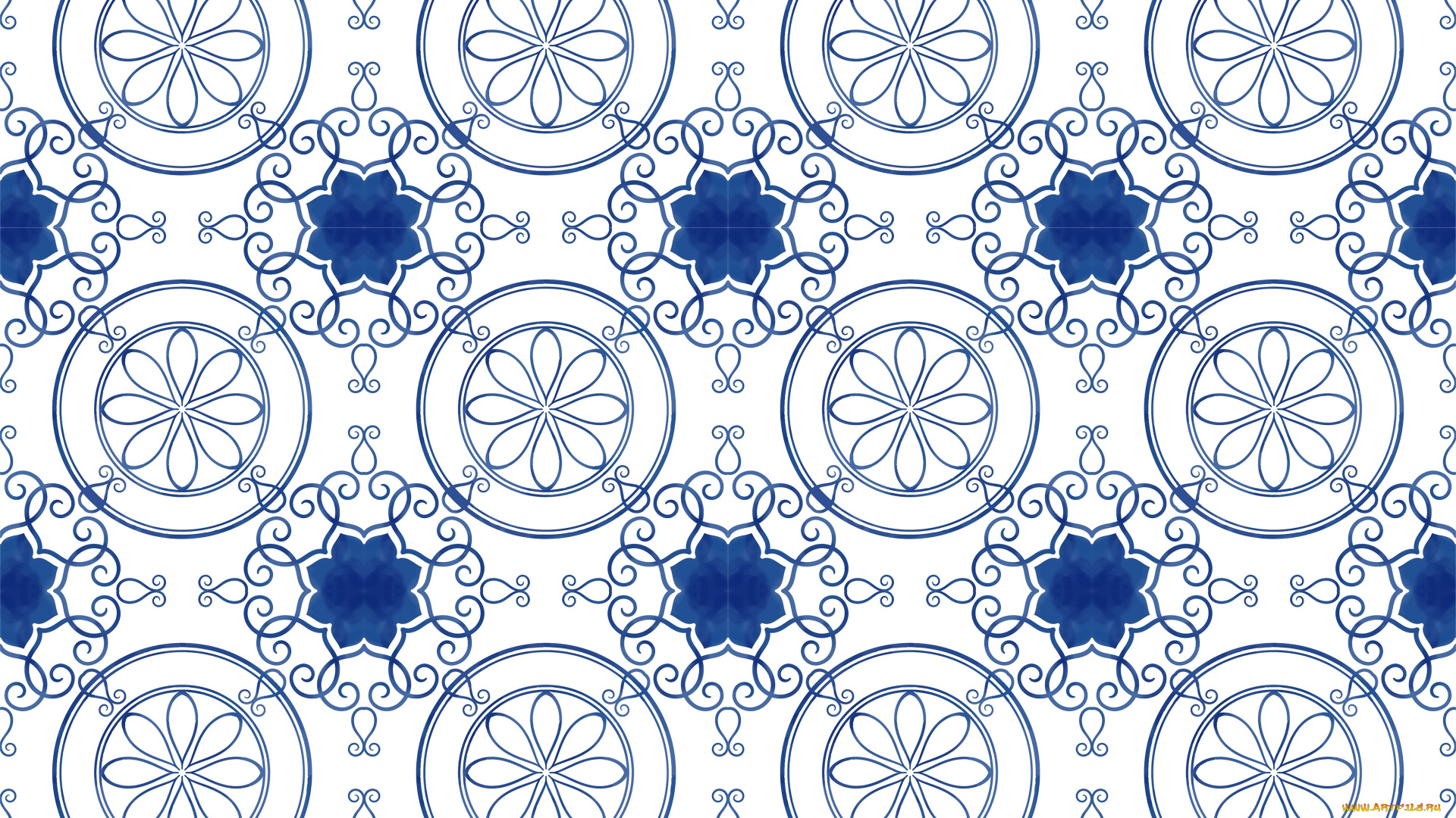 векторная, графика, графика, , graphics, цветы, фон, голубой, текстура, орнамент