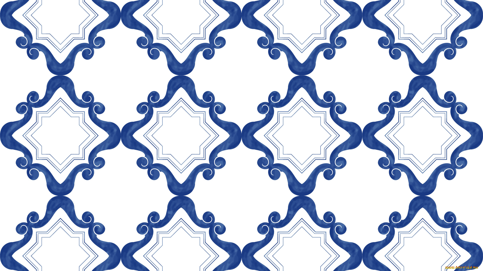 векторная, графика, графика, , graphics, синий, текстура, белый, фон, орнамент