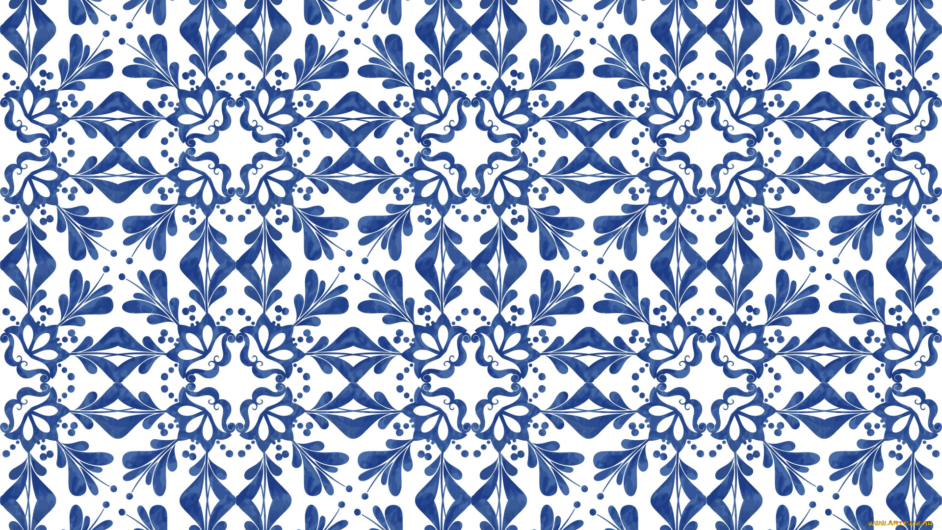 векторная, графика, графика, , graphics, синий, узор, орнамент