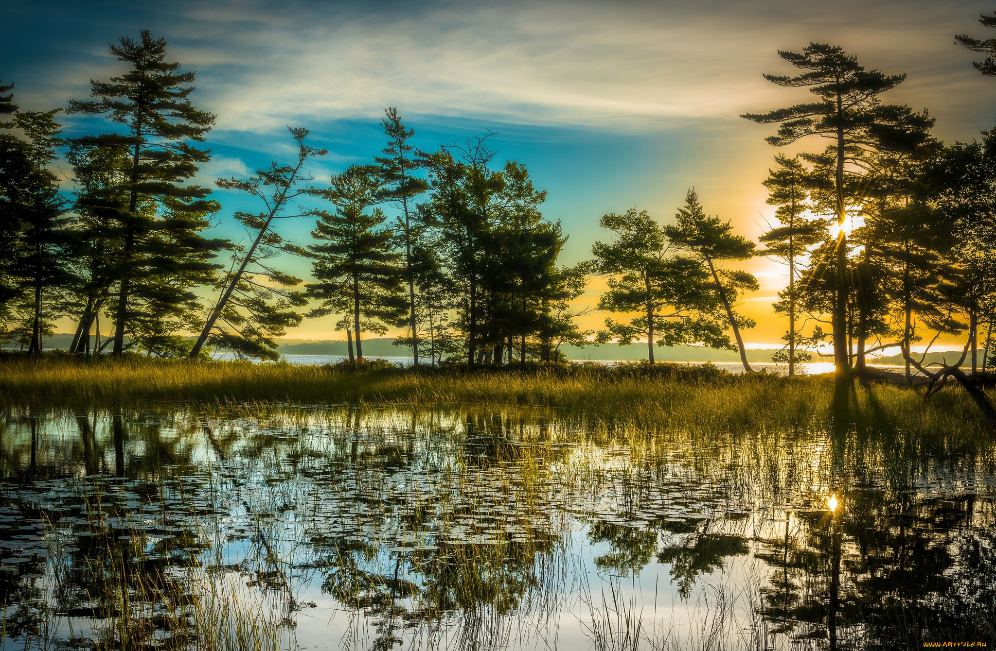 природа, реки, озера, простор