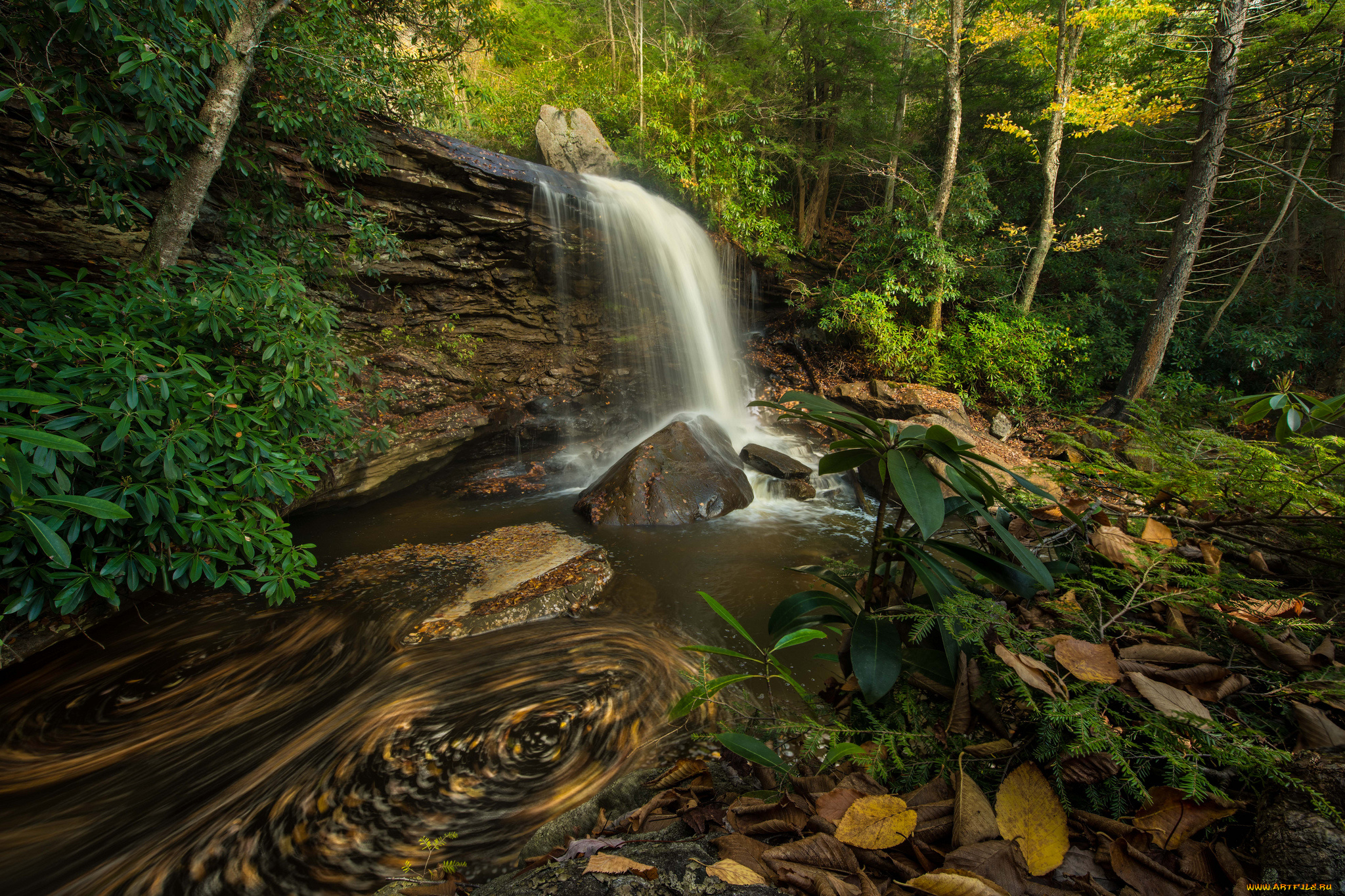 природа, водопады, простор