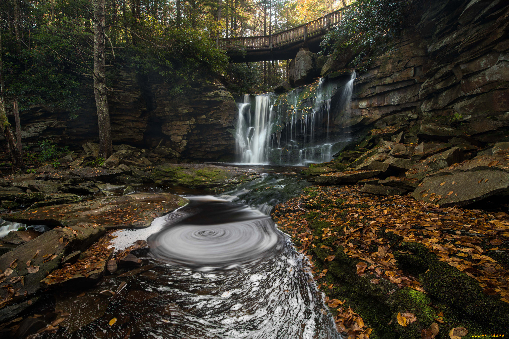 природа, водопады, простор