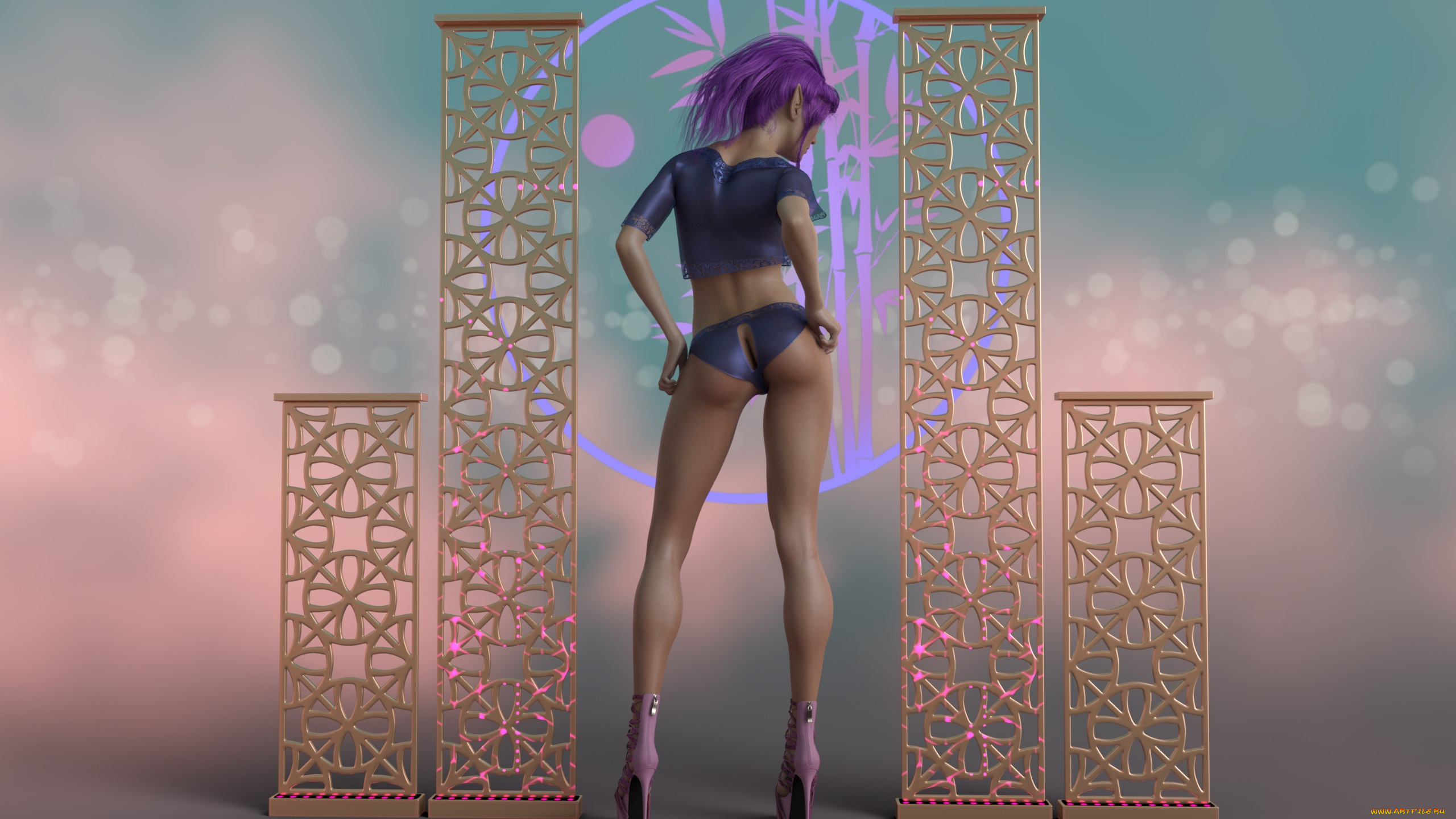 3д, графика, эльфы, , elves, эльфийка, фон, взгляд