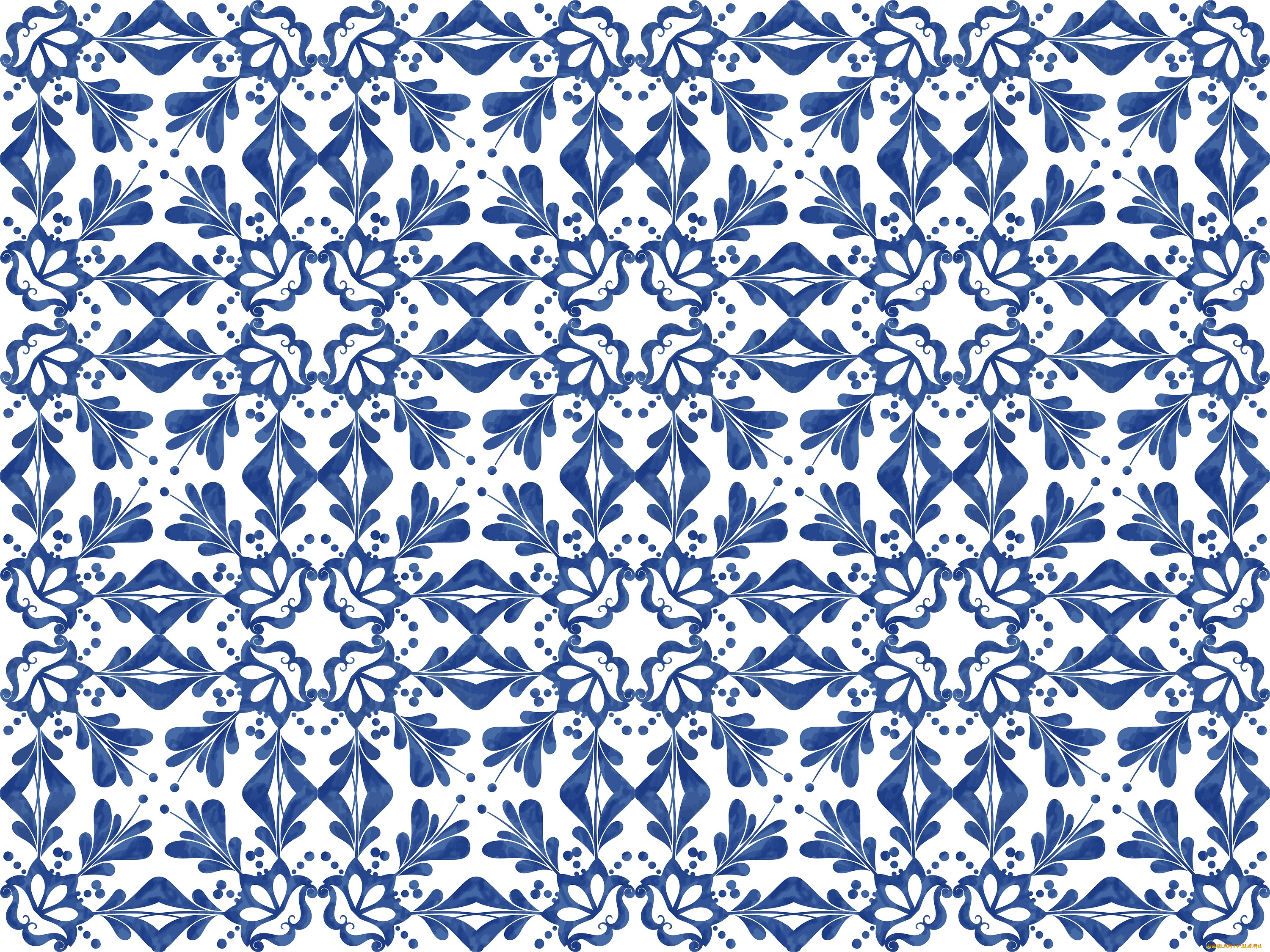 векторная, графика, графика, , graphics, синий, узор, орнамент