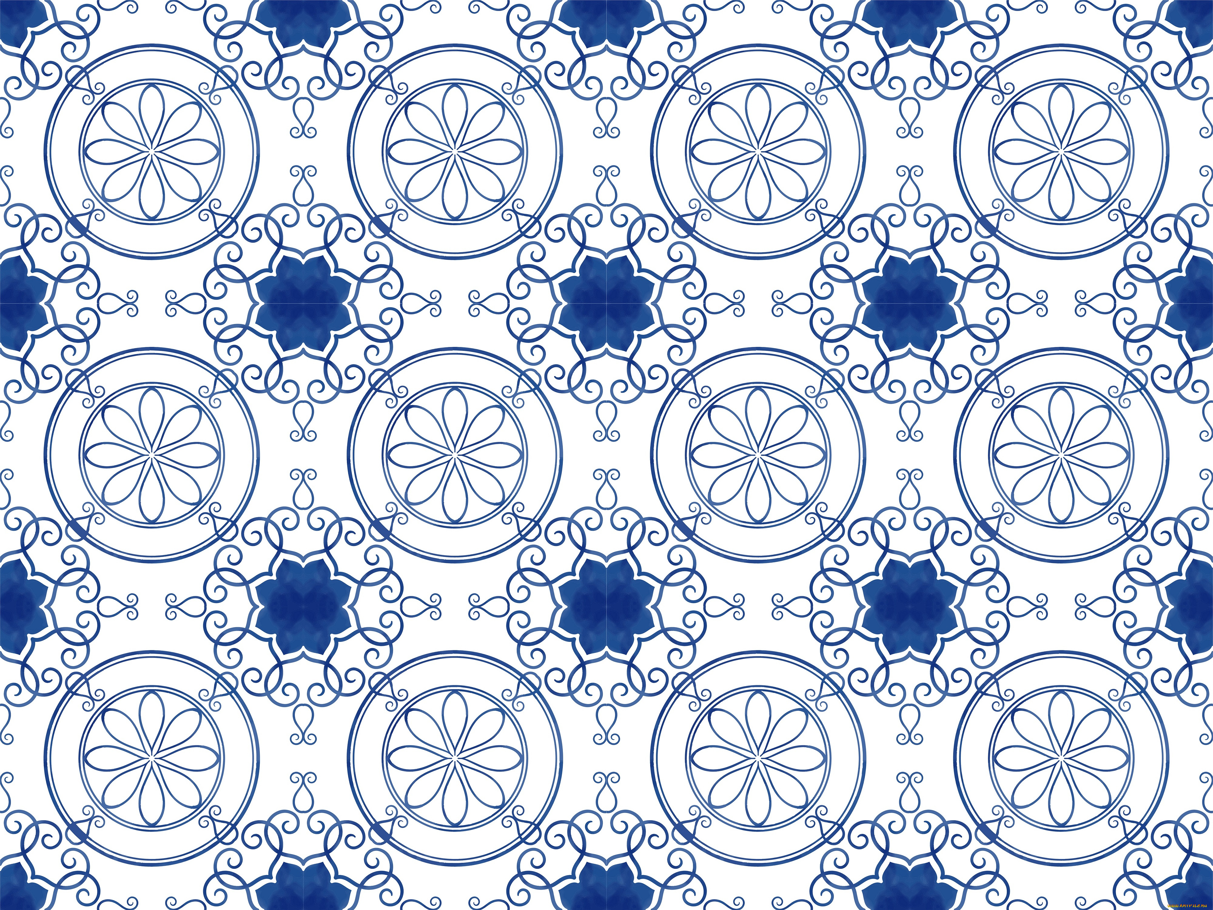 векторная, графика, графика, , graphics, цветы, фон, голубой, текстура, орнамент