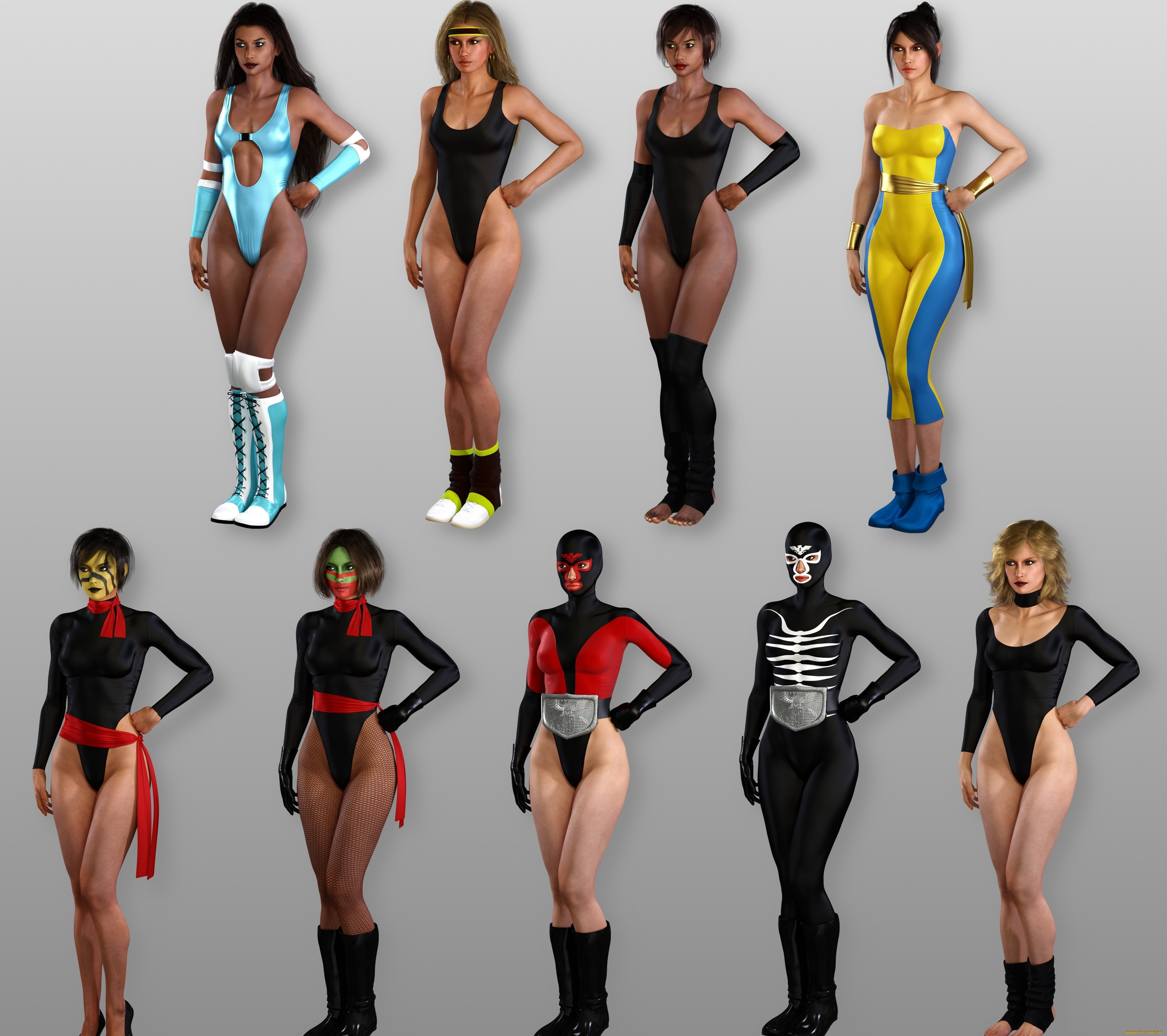 3д, графика, люди, , people, взгляд, девушки, фон