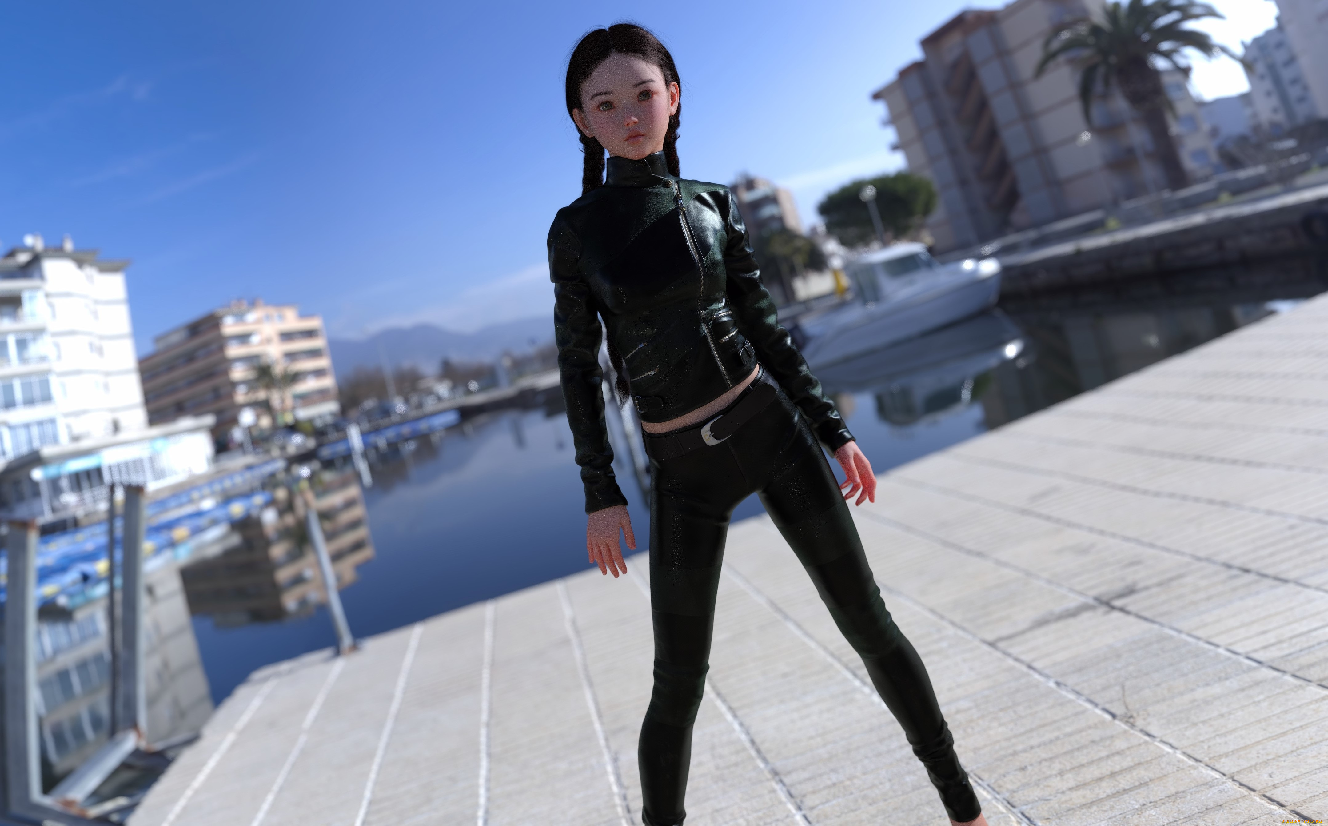 3д, графика, люди, , people, фон, взгляд, девушка