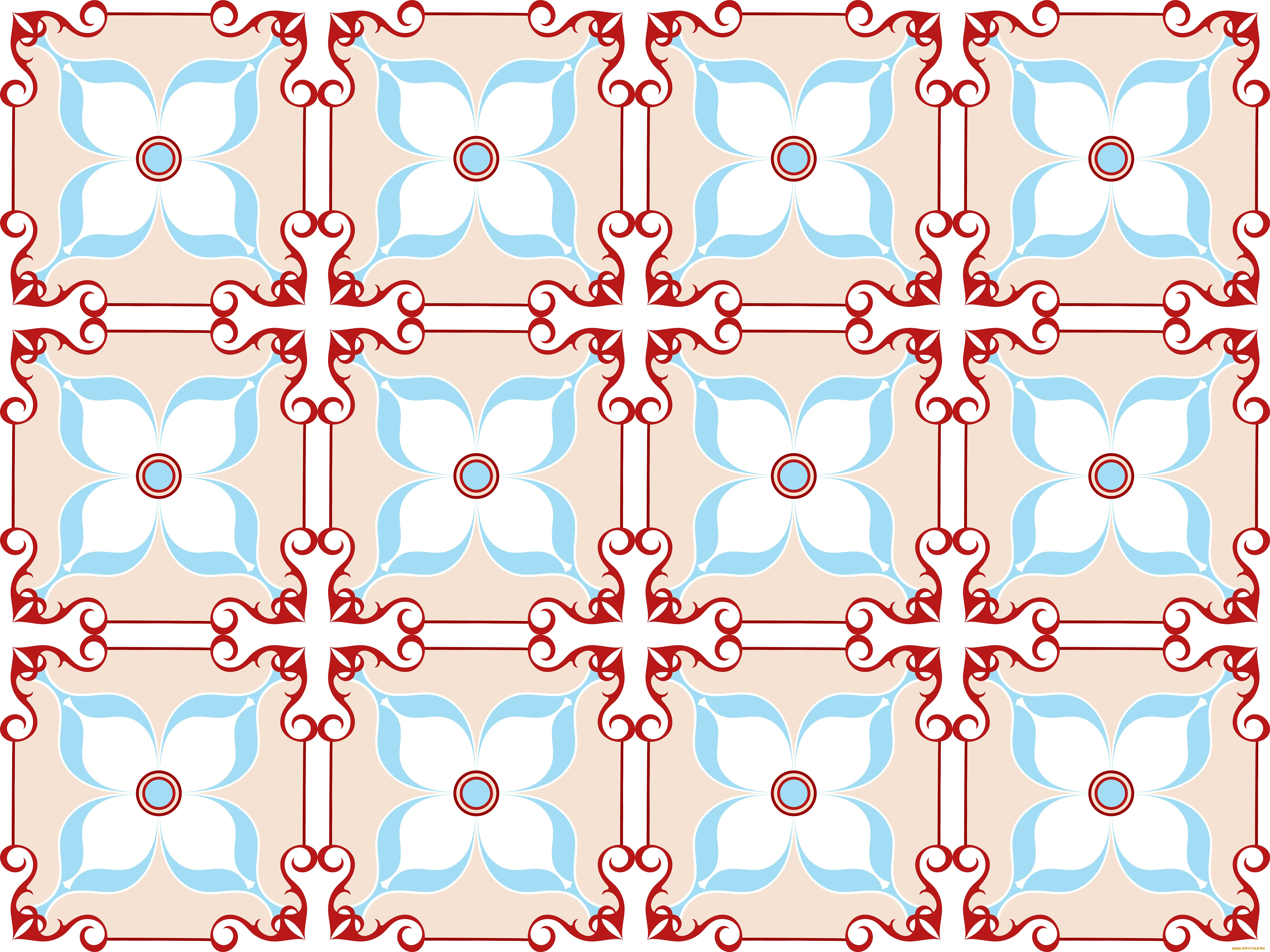 векторная, графика, графика, , graphics, цветы, фон, голубой, текстура, орнамент