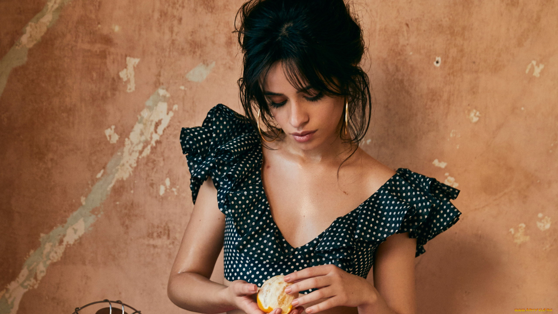музыка, camila, cabello, серьги, апельсин