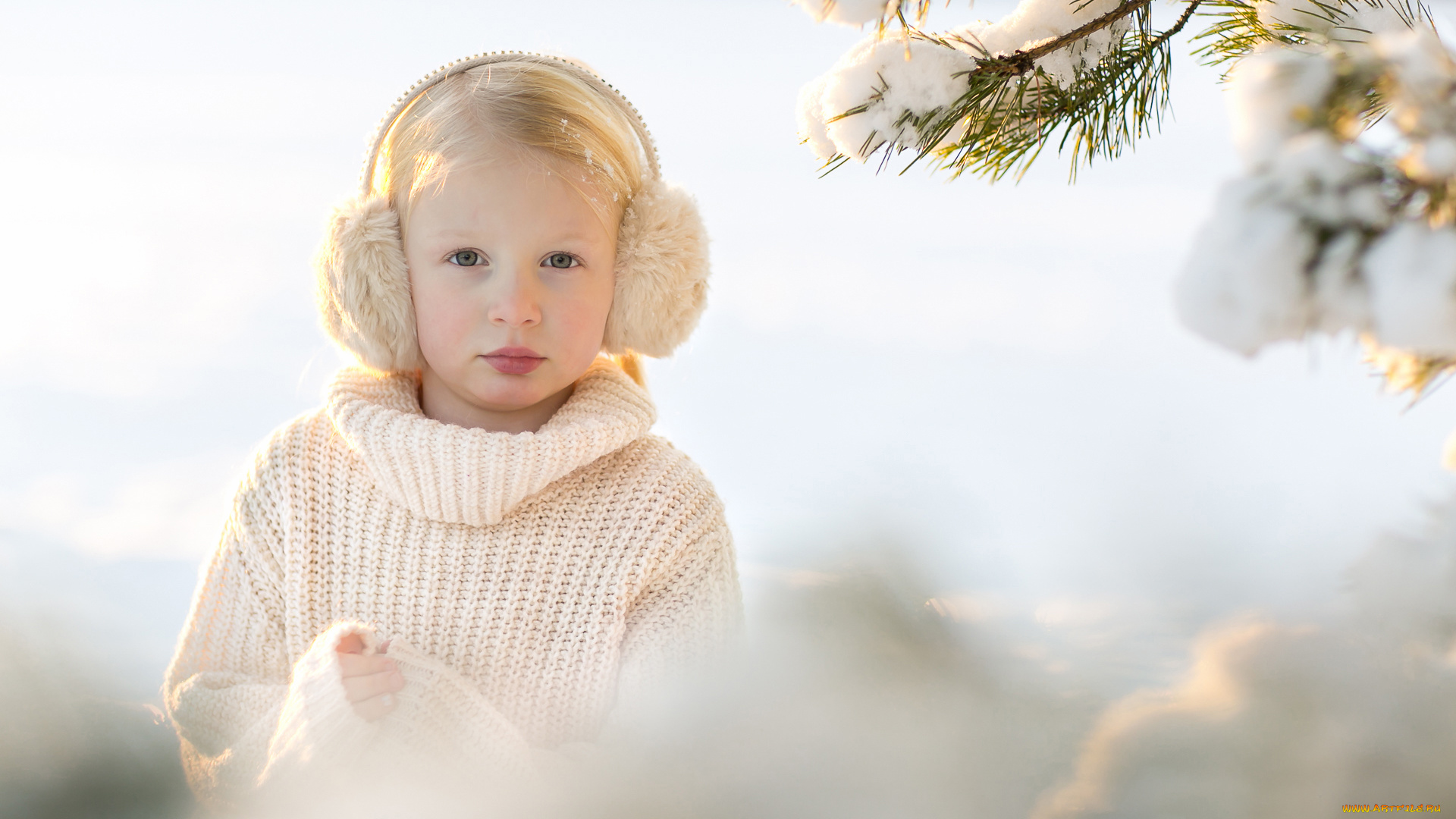 разное, люди, девочка, свитер, ветка, снег