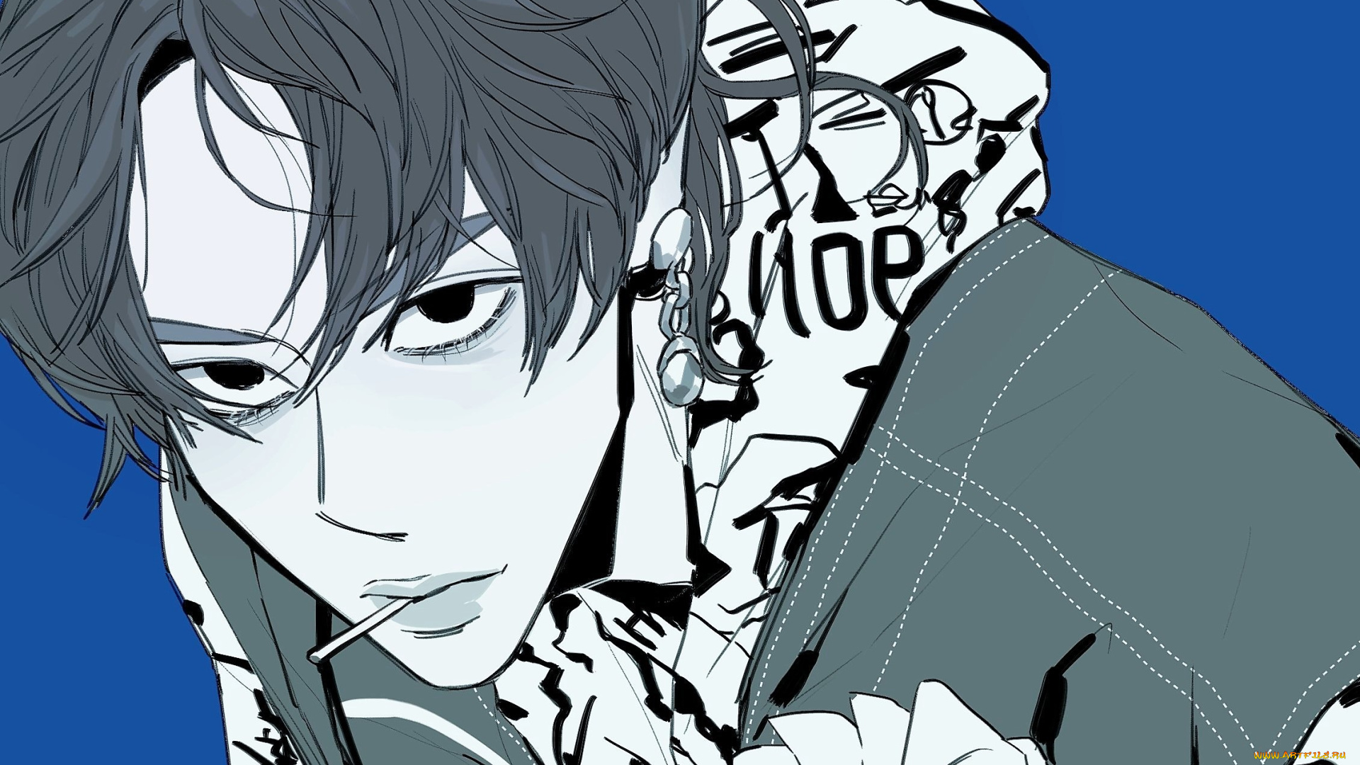 рисованное, люди, ван, ибо, лицо