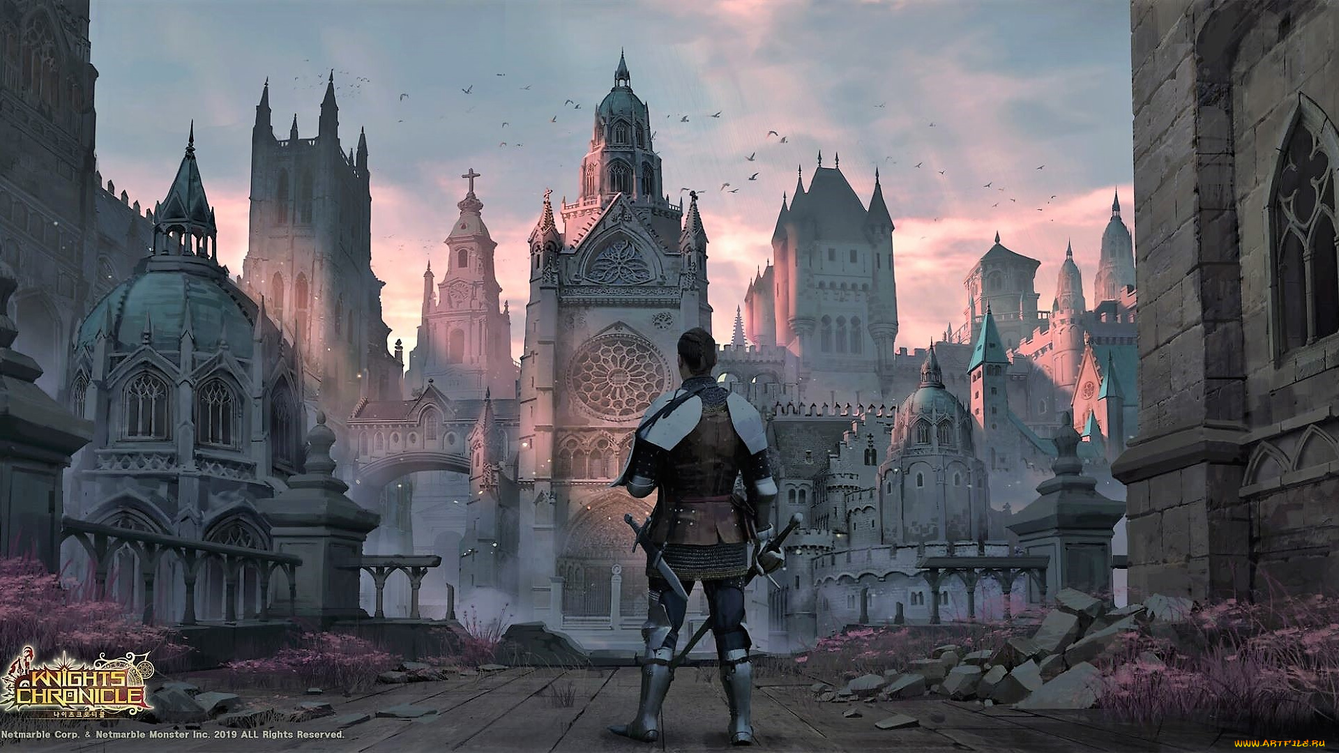 видео, игры, knights, chronicle, рыцарь, замок, камни, трава