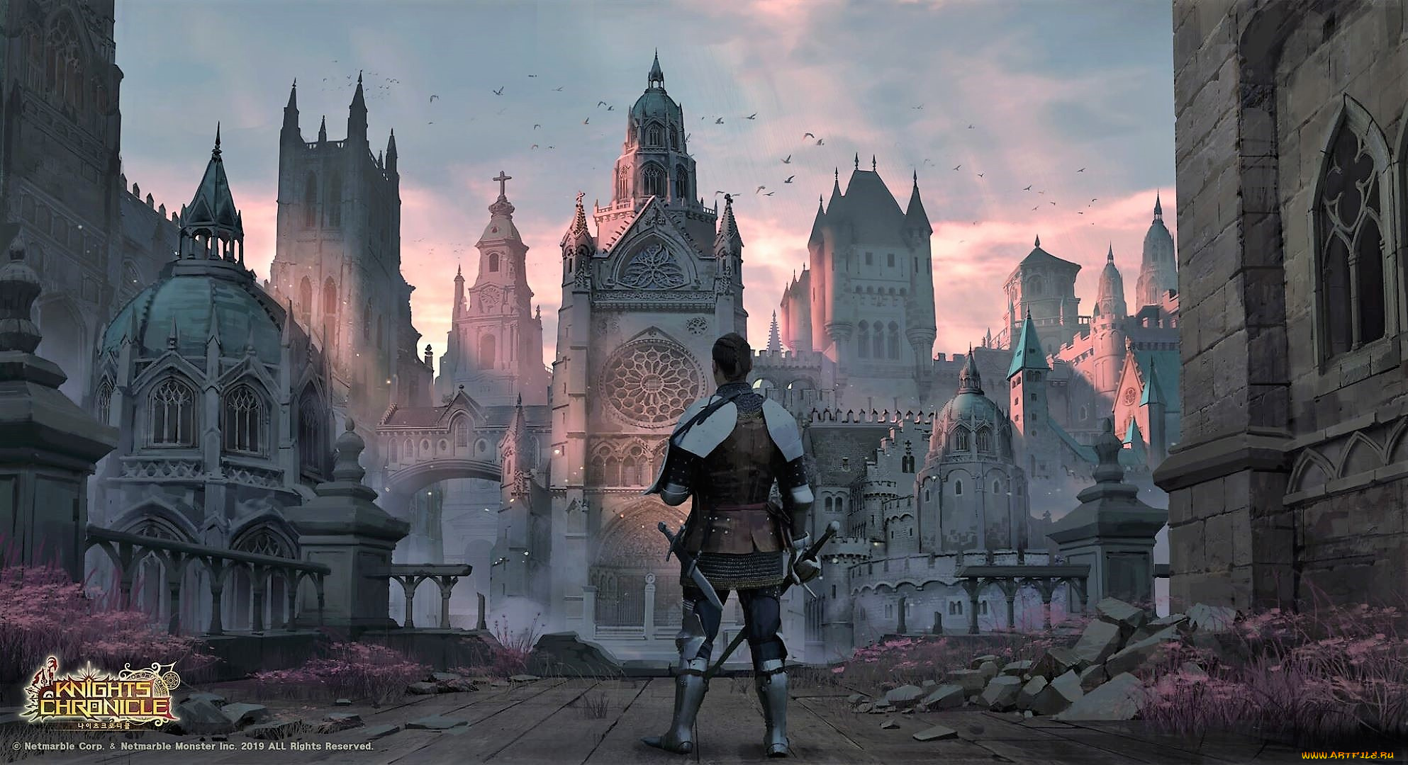 видео, игры, knights, chronicle, рыцарь, замок, камни, трава