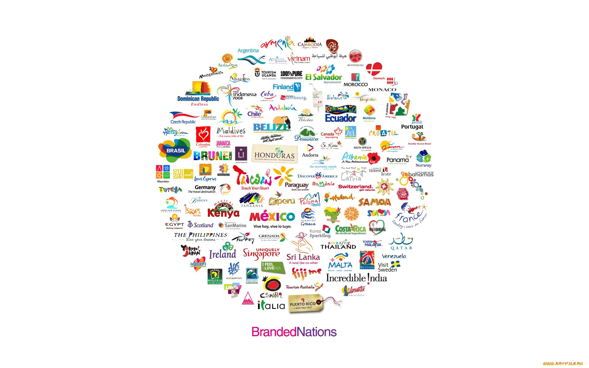 бренды, -, другое, круг, логотипы