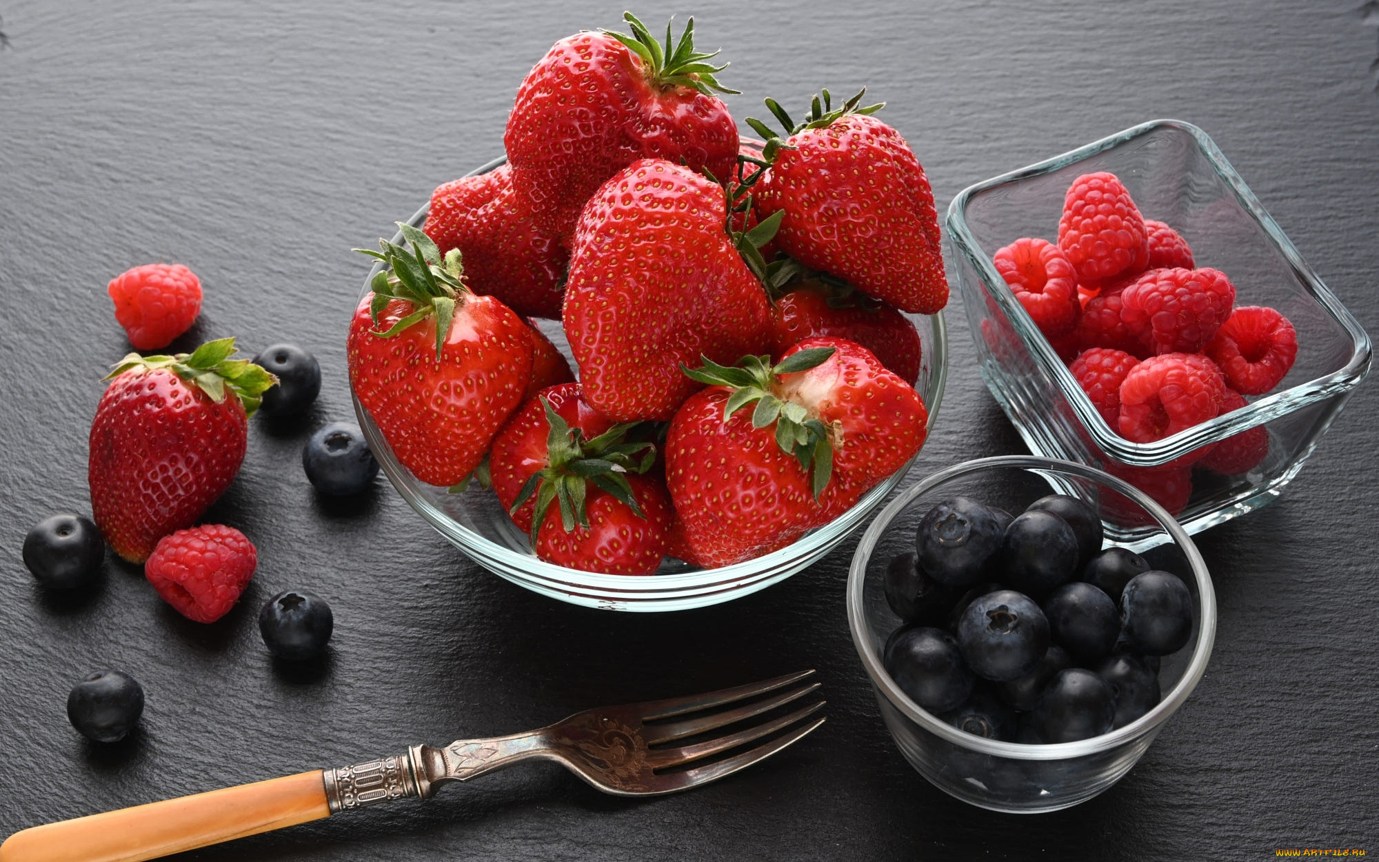 еда, фрукты, , ягоды, клубника, малина, черника