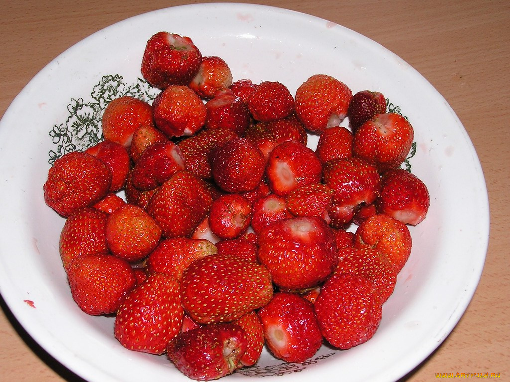 еда, клубника, земляника