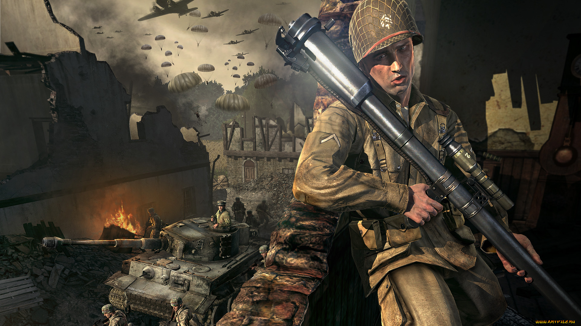 видео, игры, medal, of, honor, airborne