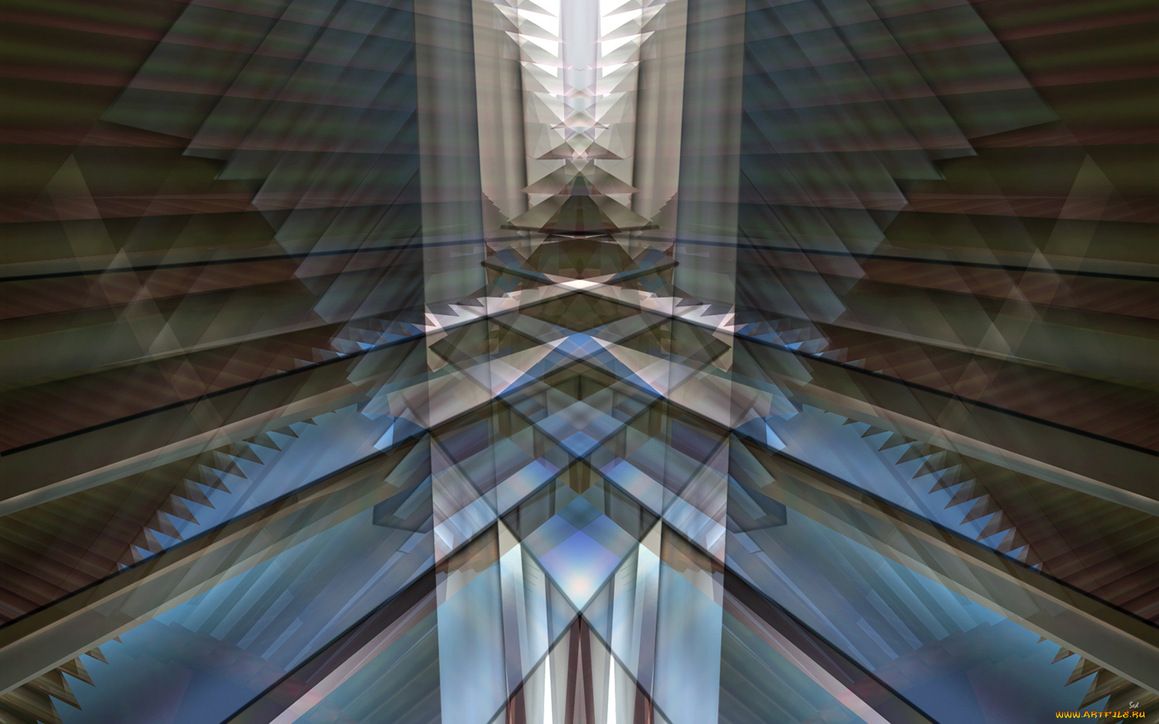 3д, графика, fractal, фракталы, квадраты, абстракция, линии