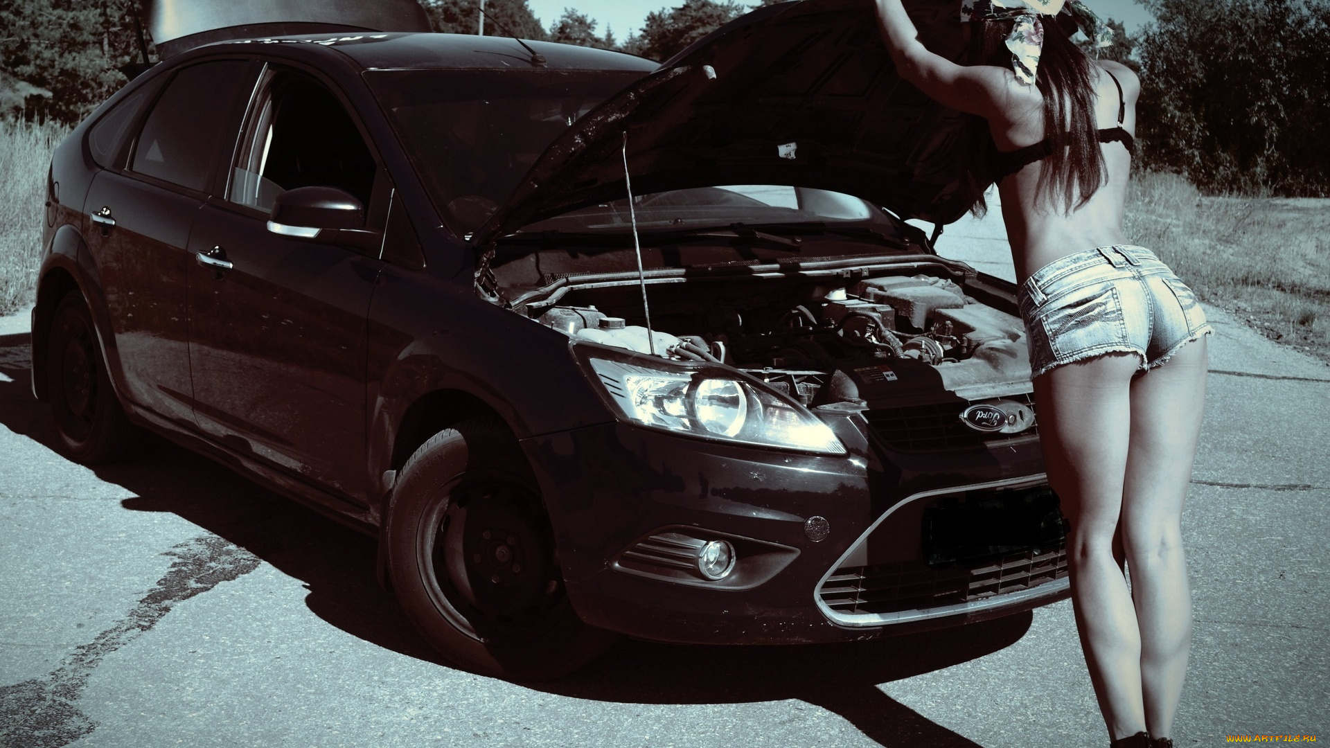 автомобили, авто, девушками, попка