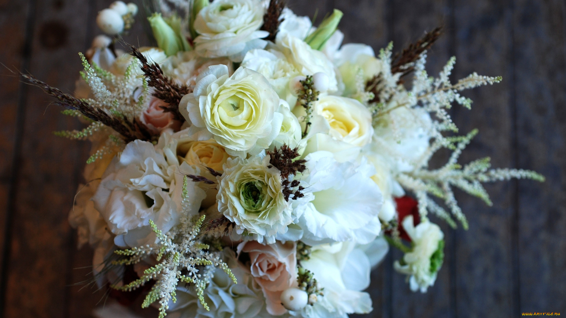 цветы, букеты, композиции, белый, ранункулюс