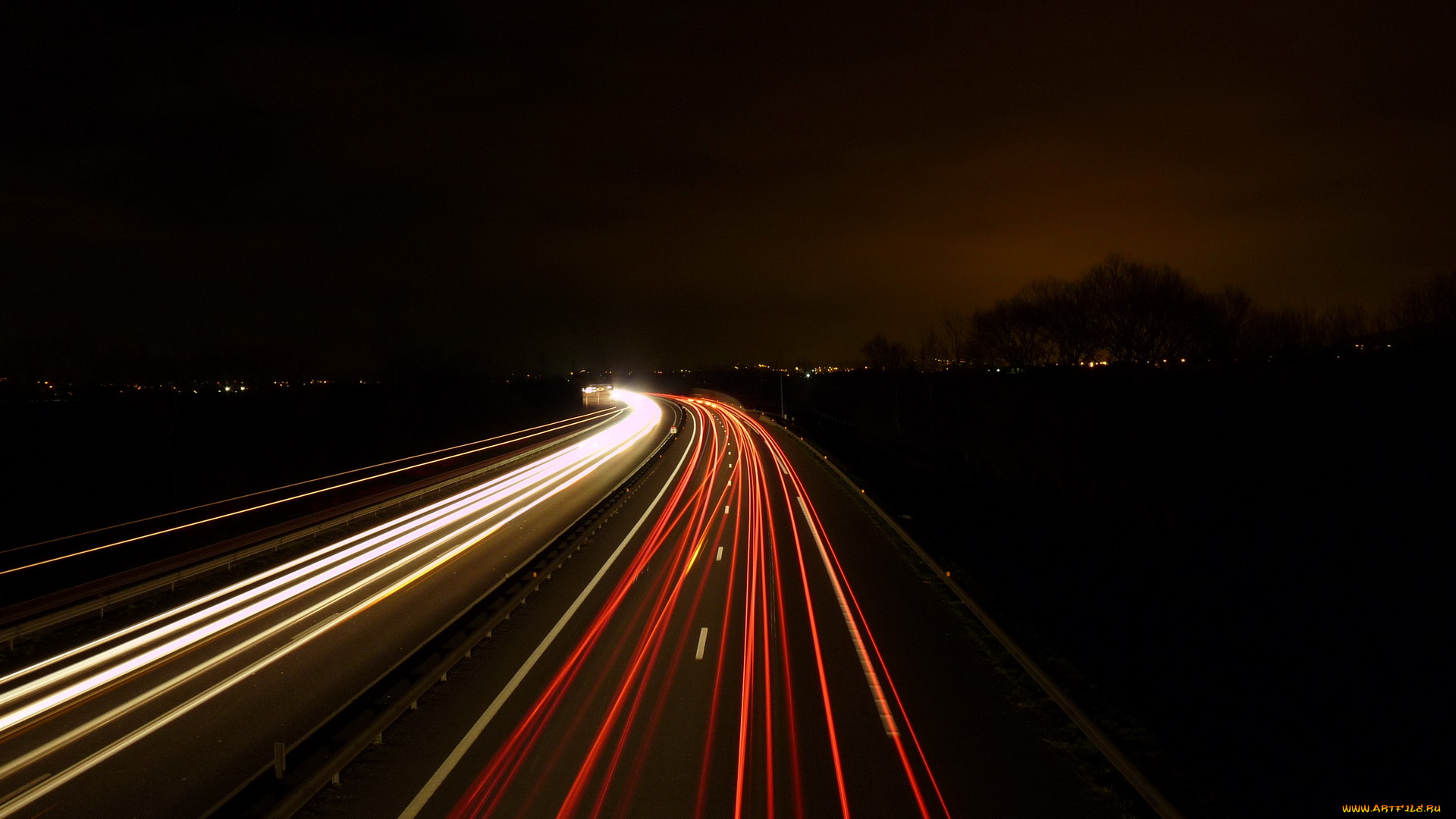 разное, транспортные, средства, магистрали, ночная, дорога, освещения