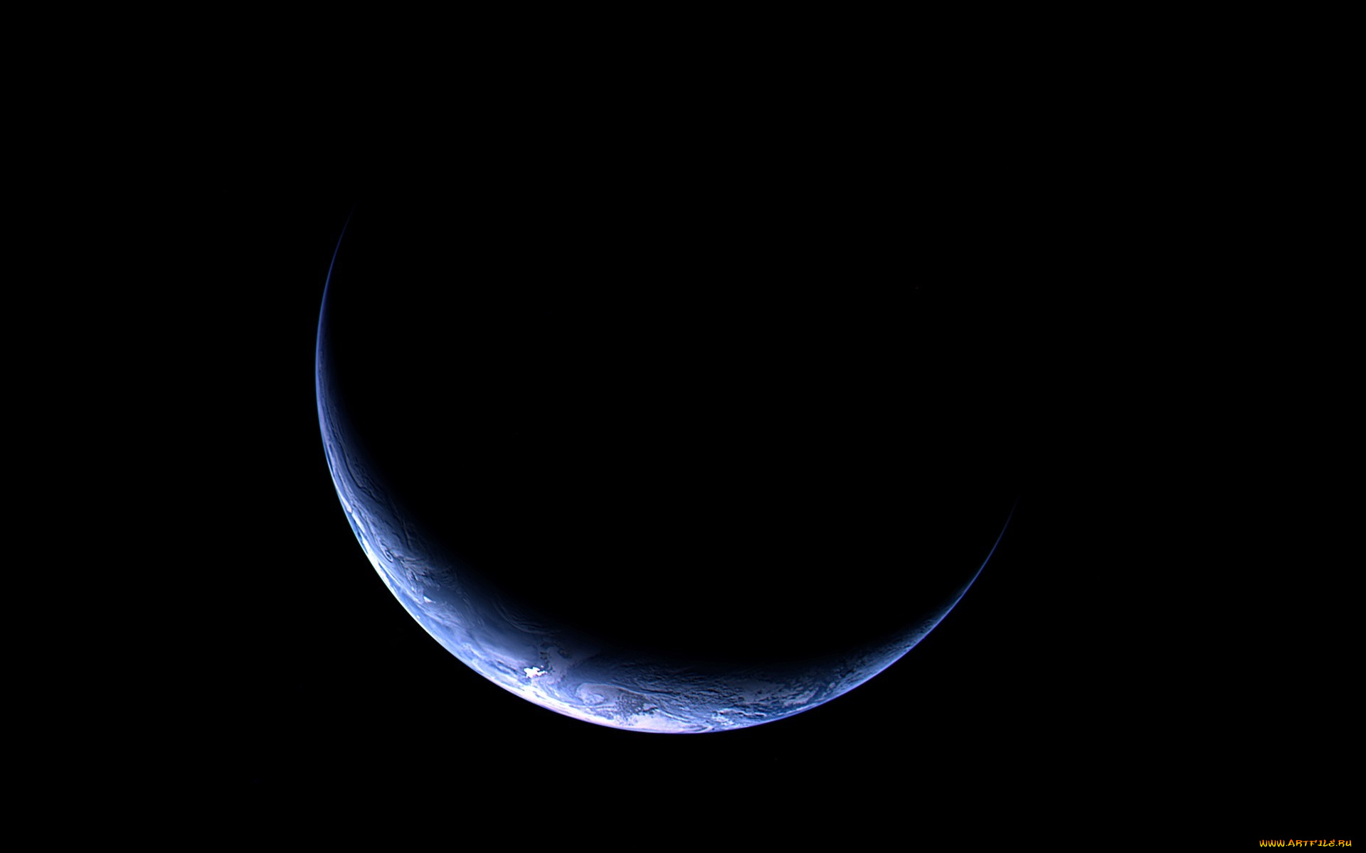 космос, луна, черный, фон, земля, планета