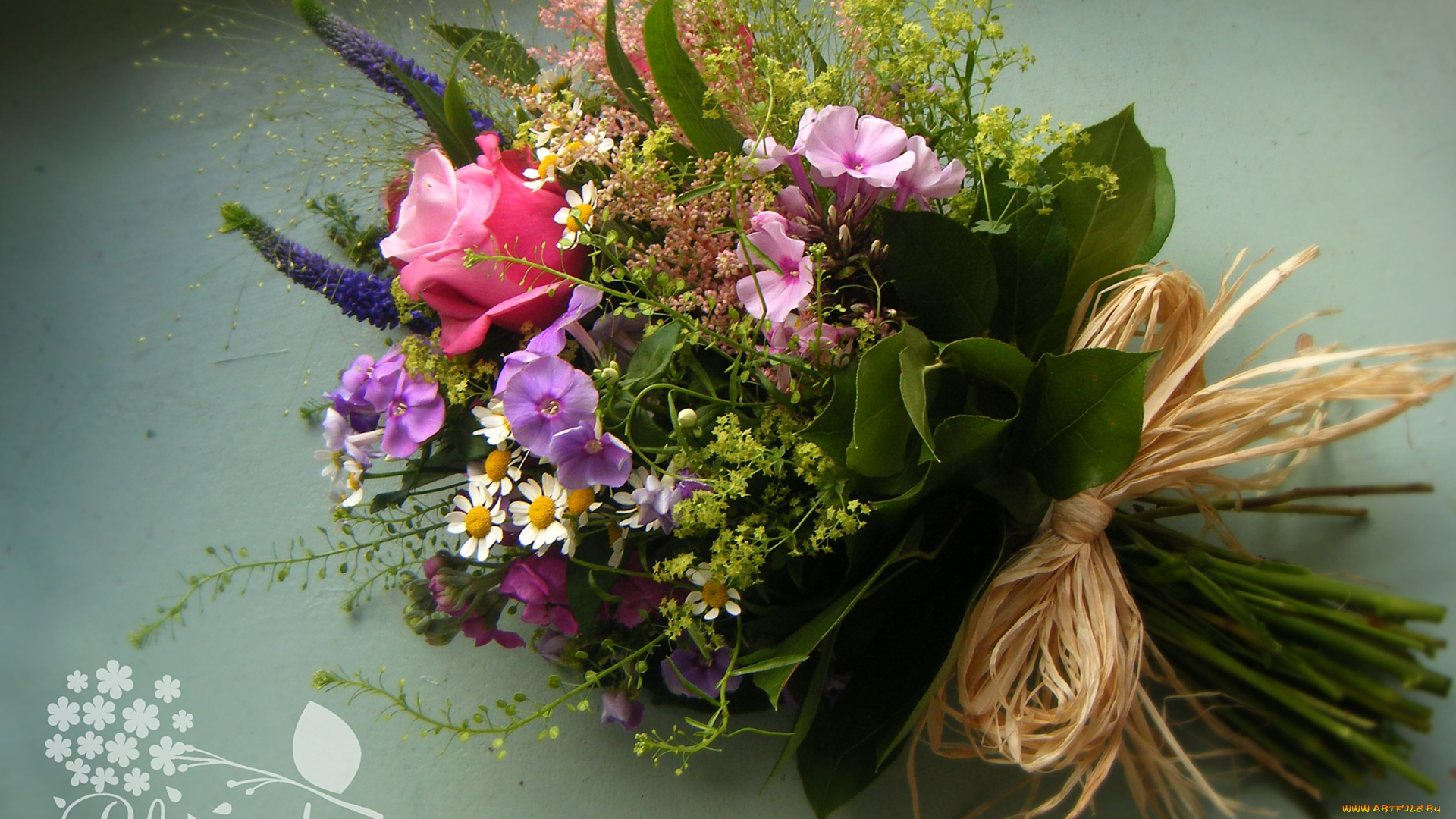 цветы, букеты, композиции, ромашки, флоксы, розы, левкой