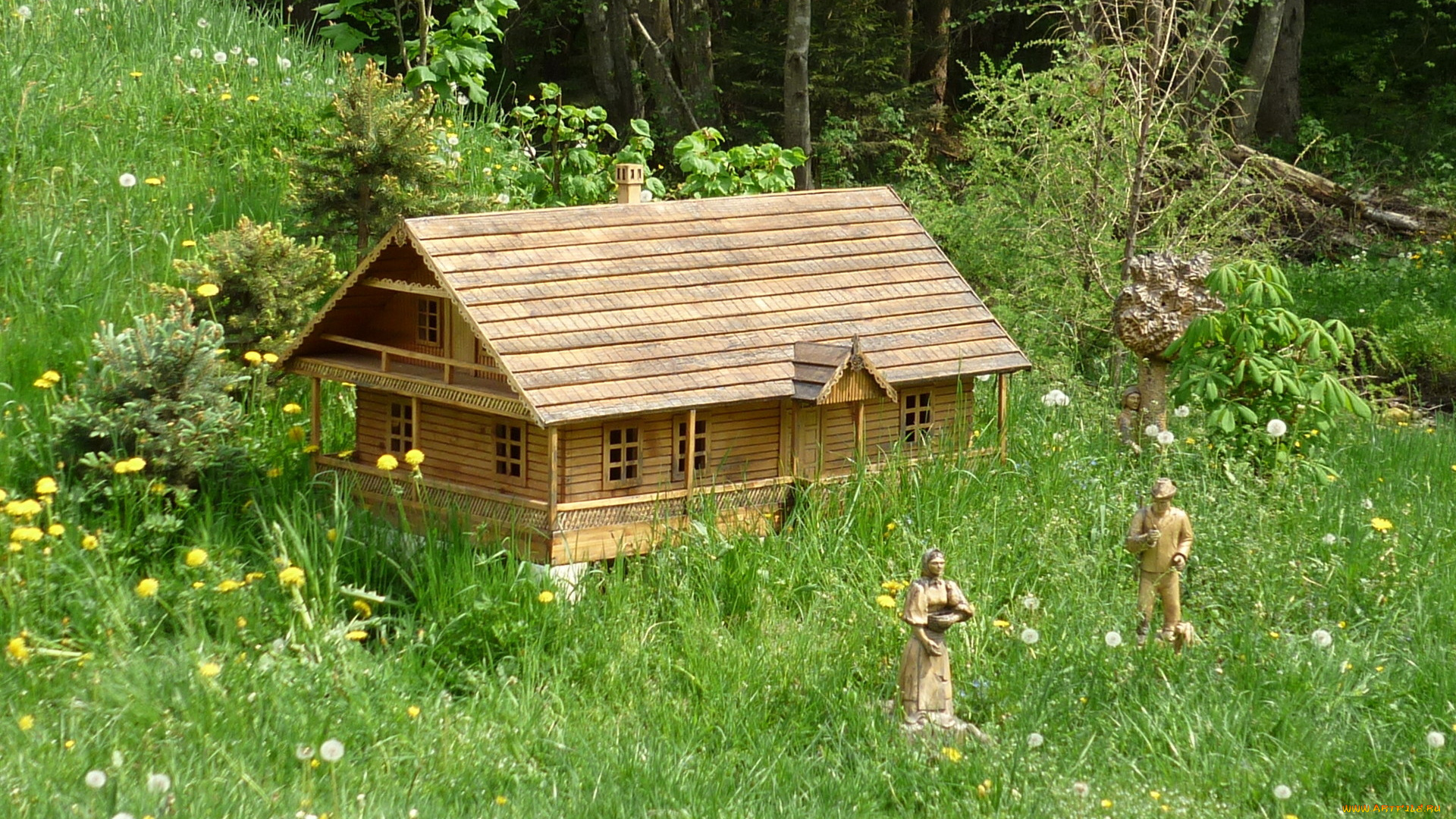 разное, ремесла, поделки, рукоделие, домик, фигурки