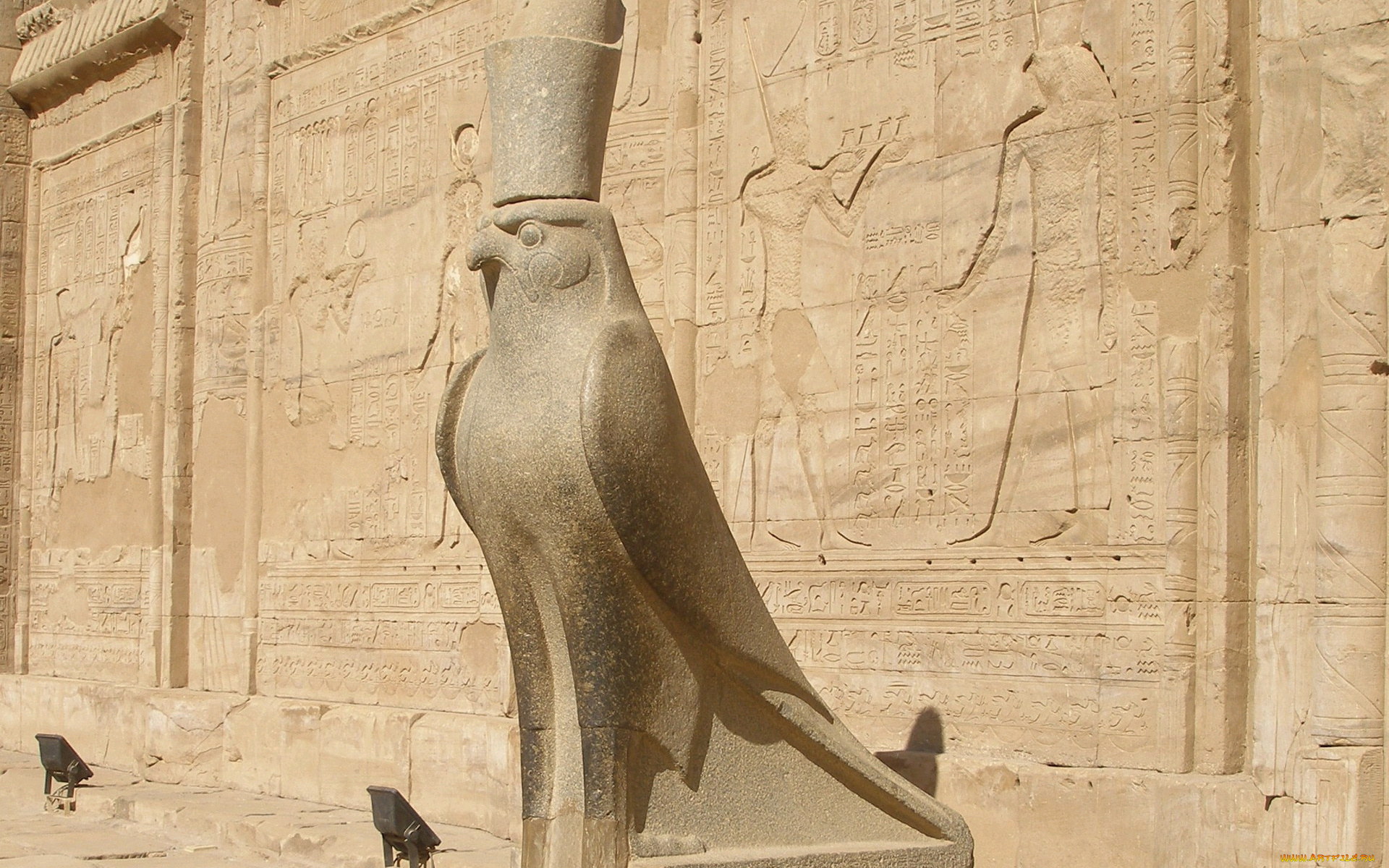 разное, рельефы, статуи, музейные, экспонаты, древний, египет