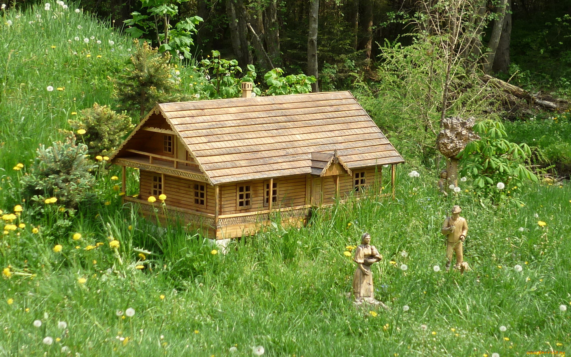 разное, ремесла, поделки, рукоделие, домик, фигурки