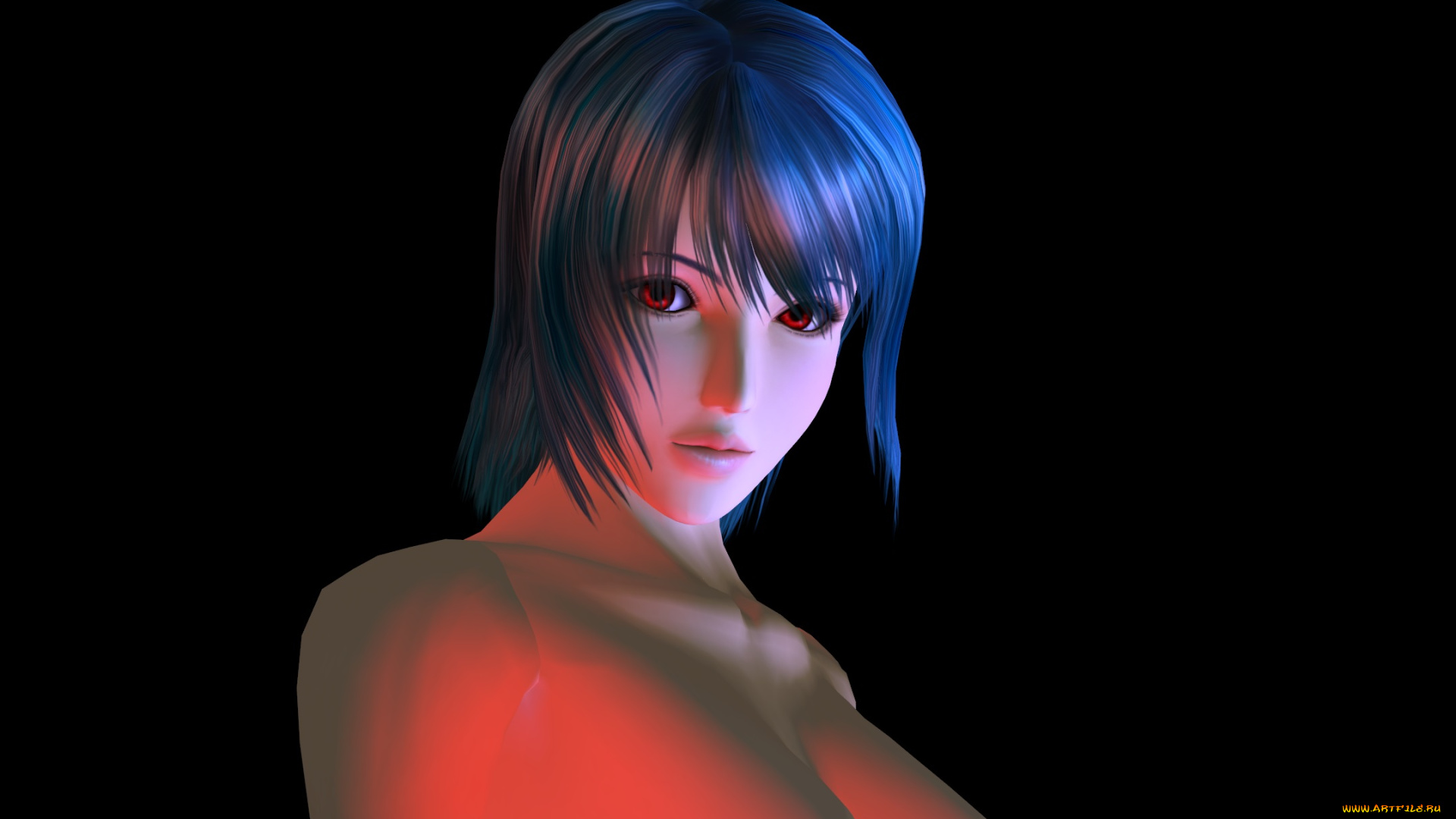 3д, графика, аниме, , anime, взгляд, девушка