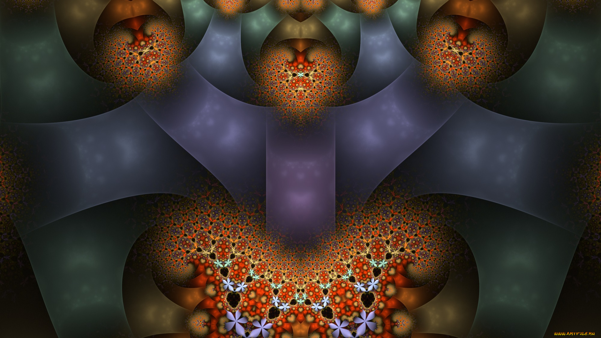 3д, графика, фракталы, , fractal, цвета, узор, фон