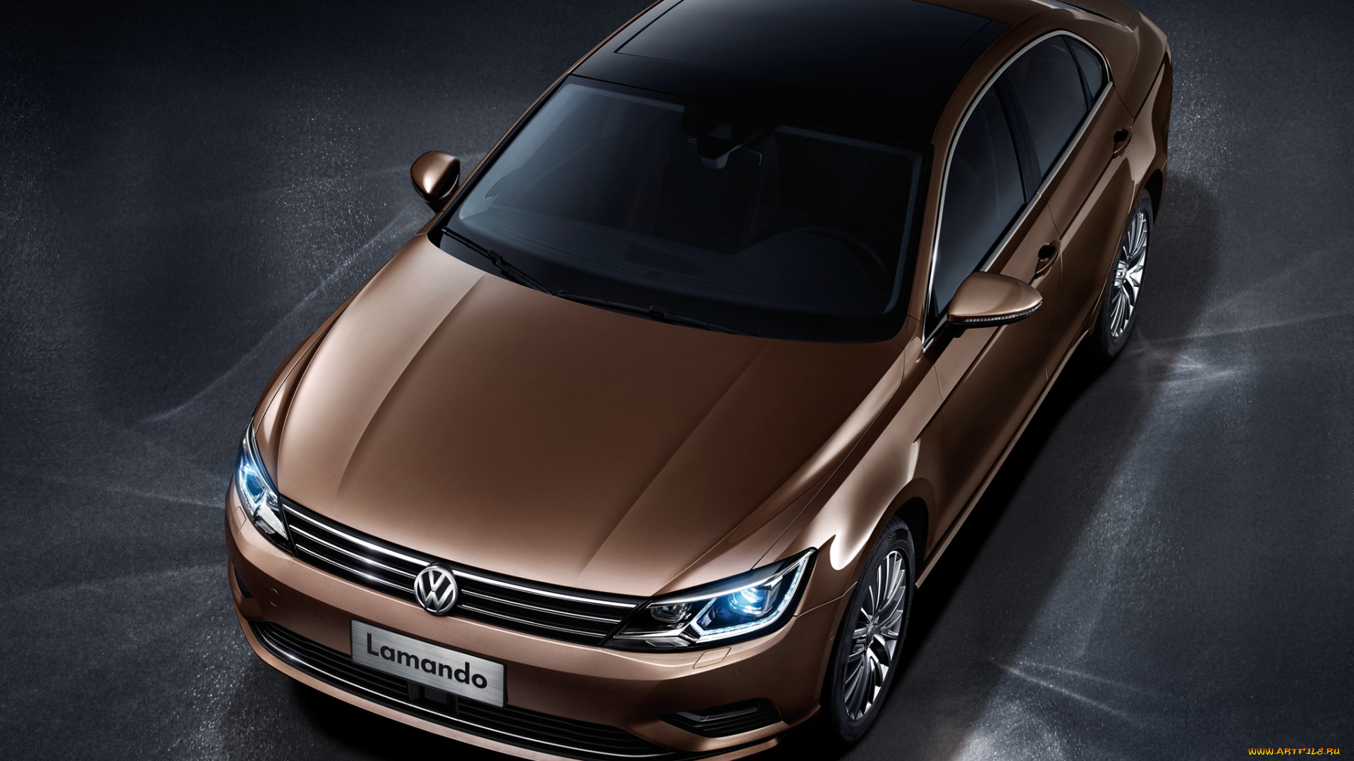 автомобили, volkswagen, коричневый, 2014г, lamando