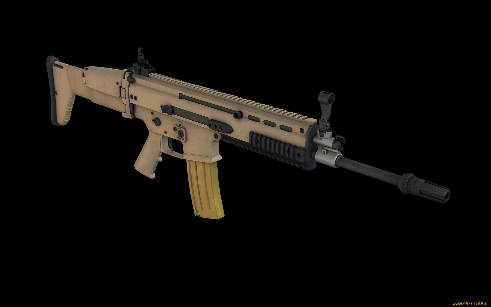 оружие, 3d, автомат