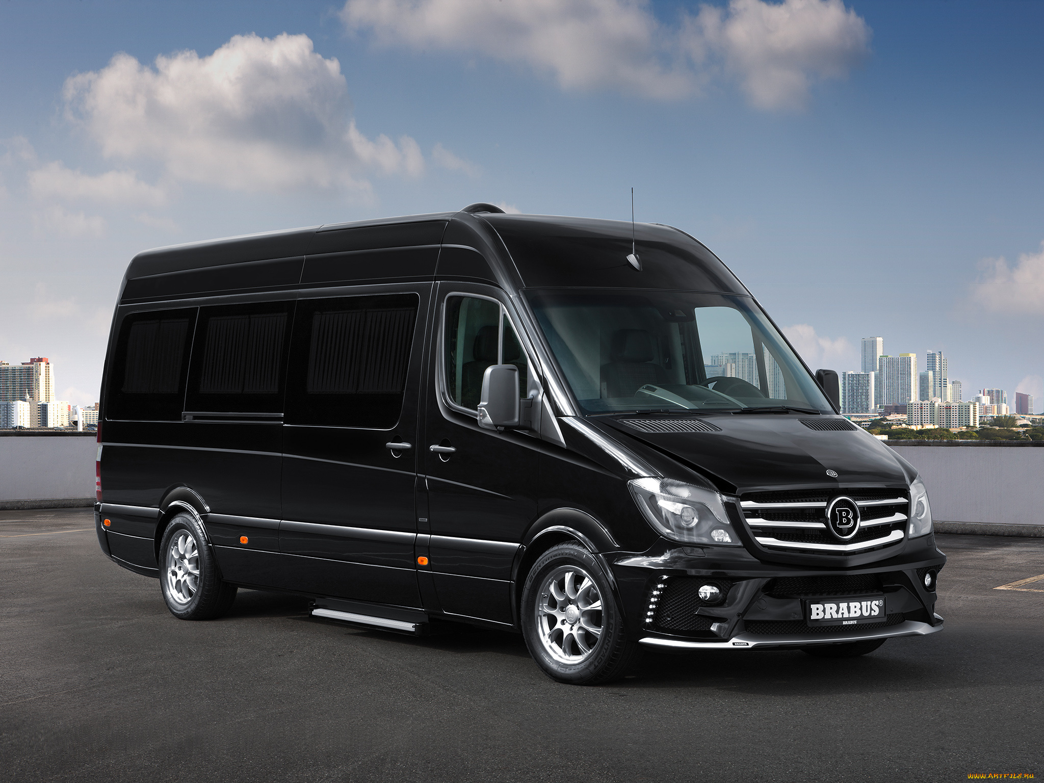 автомобили, brabus, темный, 2014г, sprinter, br-906, mercedes-benz