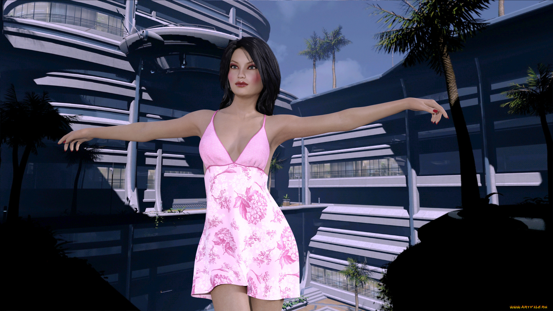 3д, графика, люди, , people, фон, взгляд, девушка