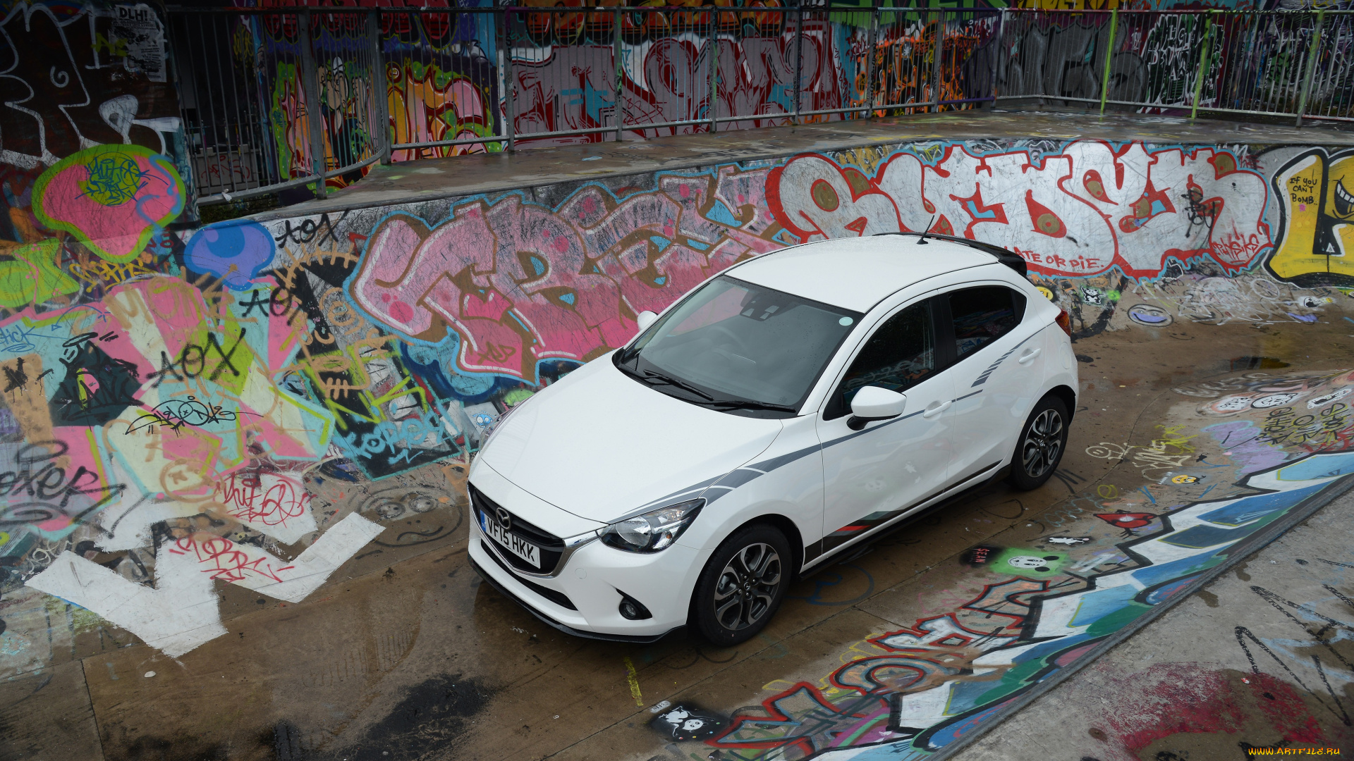 автомобили, mazda, '2015г, sport, black, mazda2