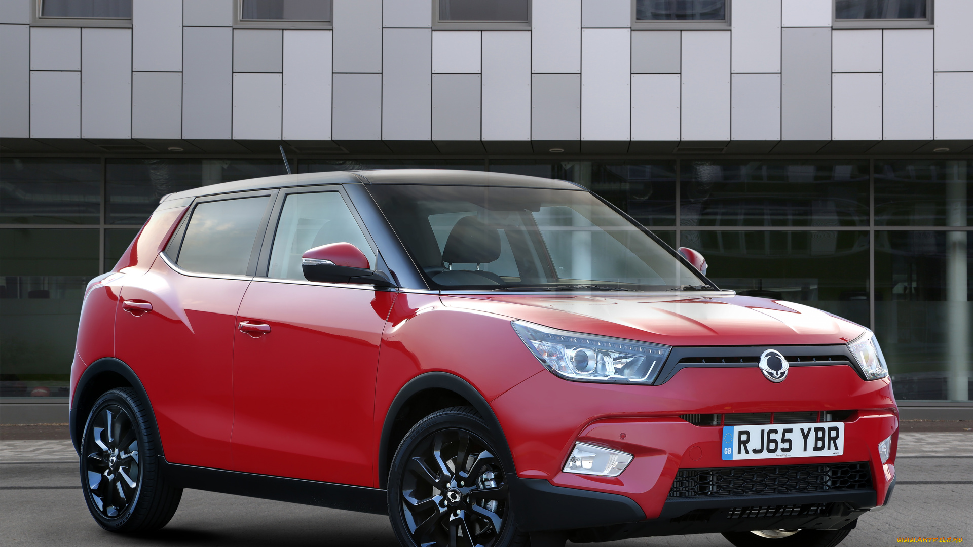 автомобили, ssang, yong, 2015г, красный, uk-spec, tivoli, ssangyong