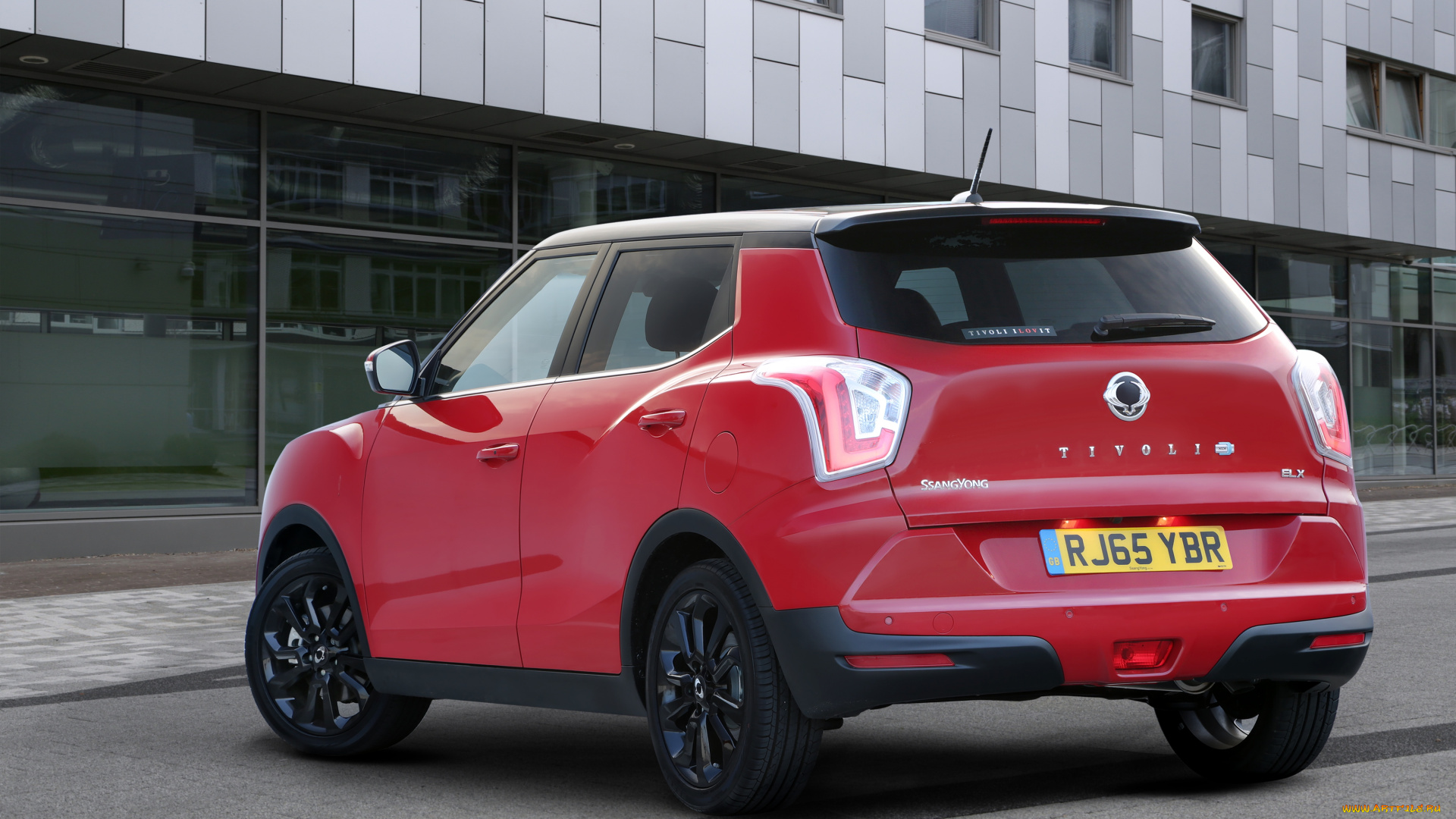 автомобили, ssang, yong, tivoli, 2015г, красный, uk-spec, ssangyong