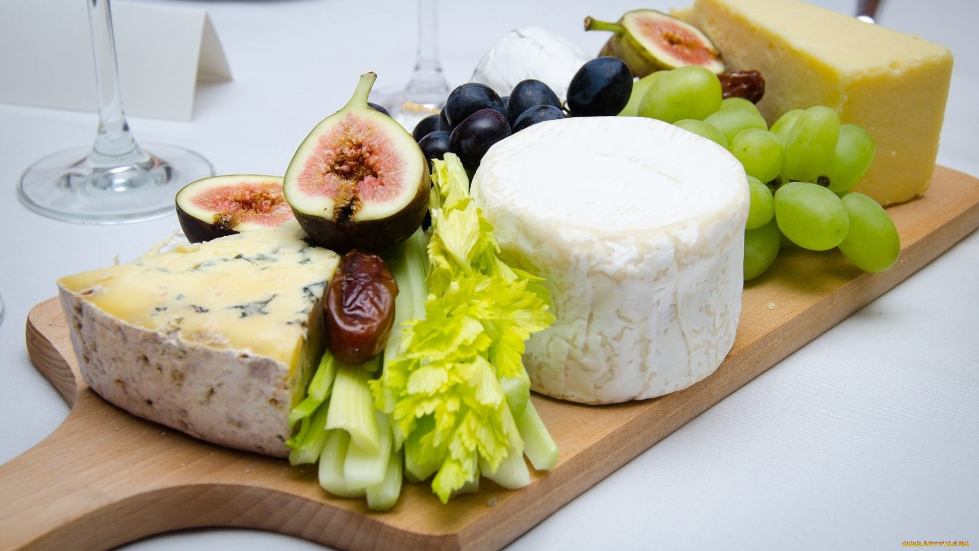 еда, сырные, изделия, сыр, закуски, фрукты, виноград, сельдерей, инжир, финик