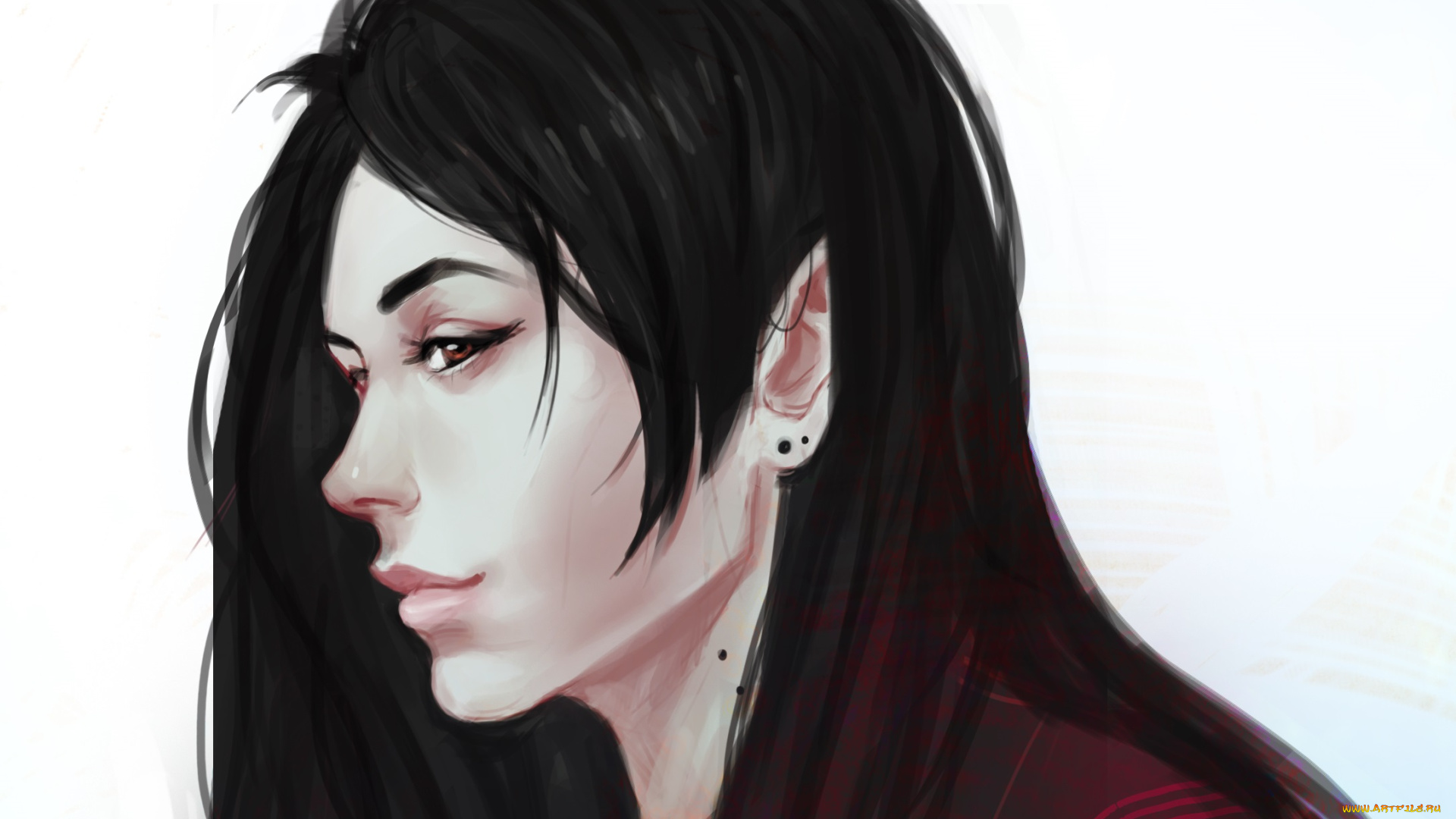 рисованное, -, другое, девушка