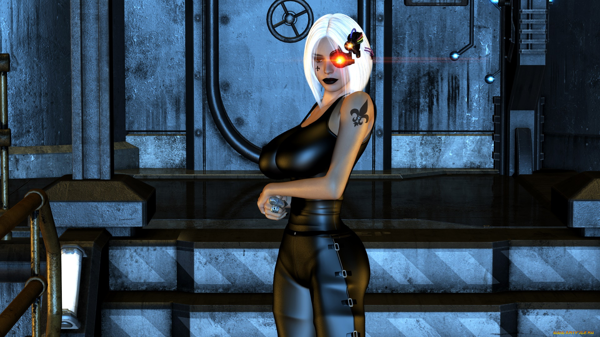 видео, игры, dark, heresy, девушка, взгляд, фон