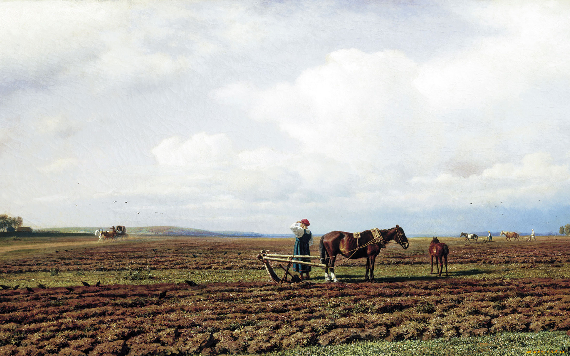 рисованное, михаил, клодт, поле