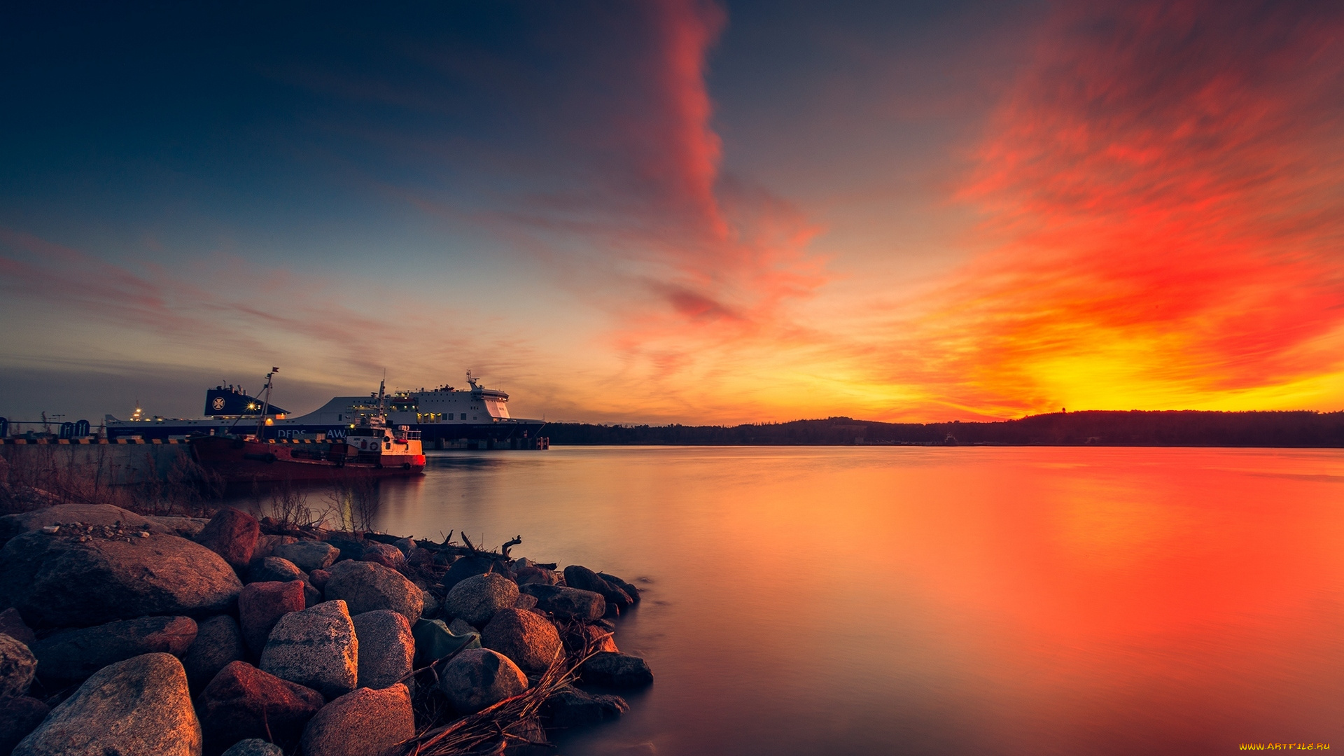 природа, восходы, закаты, пейзаж, небо, облака, море, закат